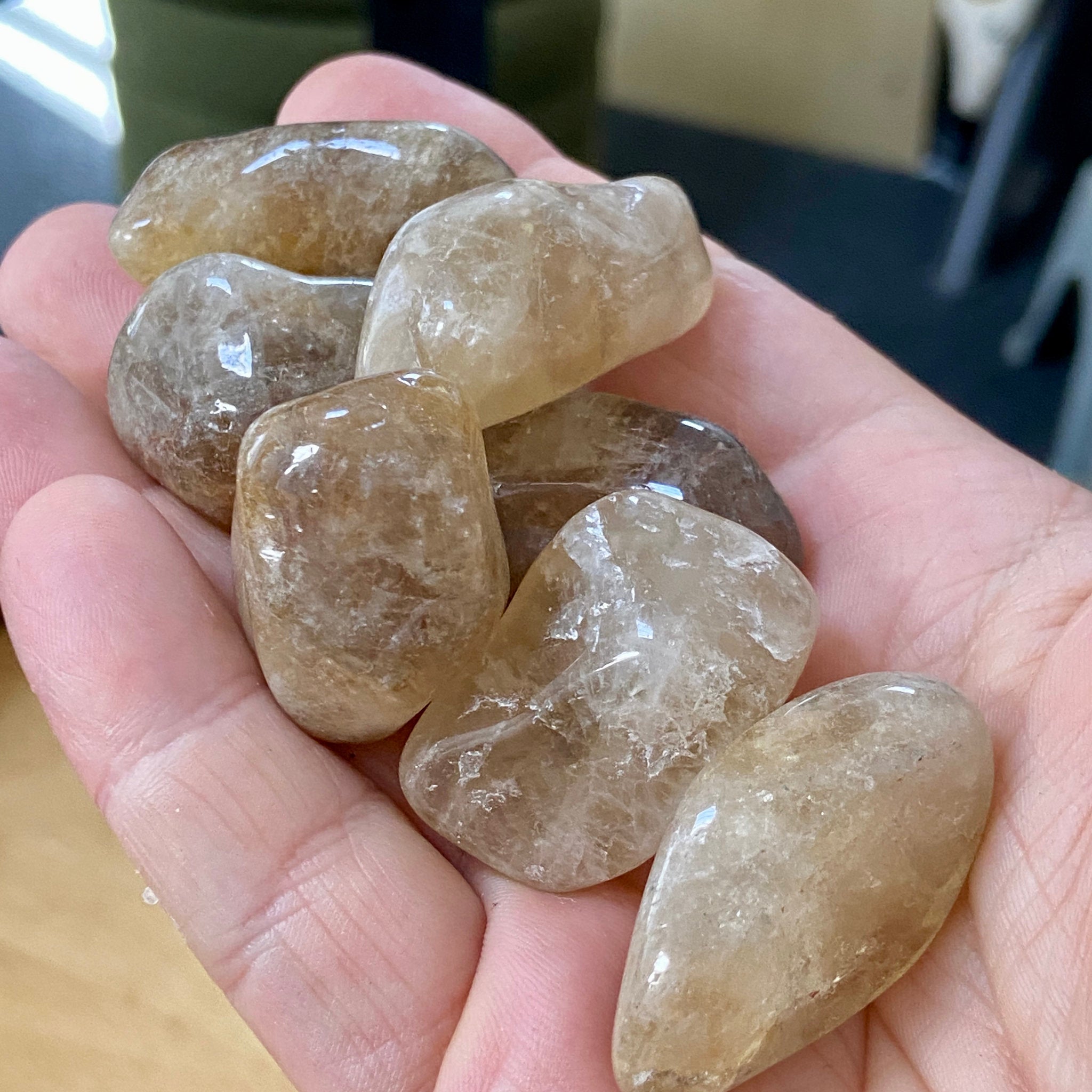 Natural Citrine Tumbled Stones – Brazil
