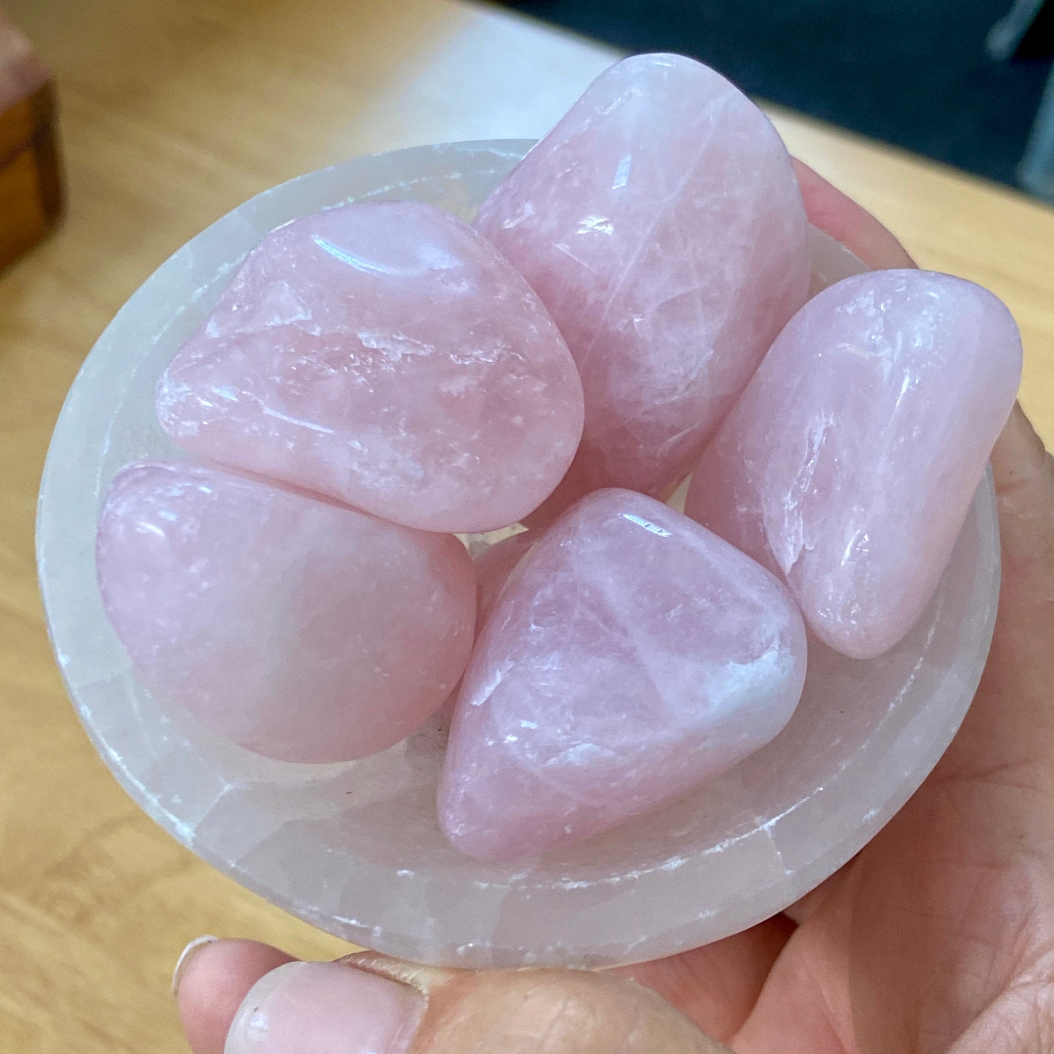 Rose Quartz Tumbled Stone – Madagascar