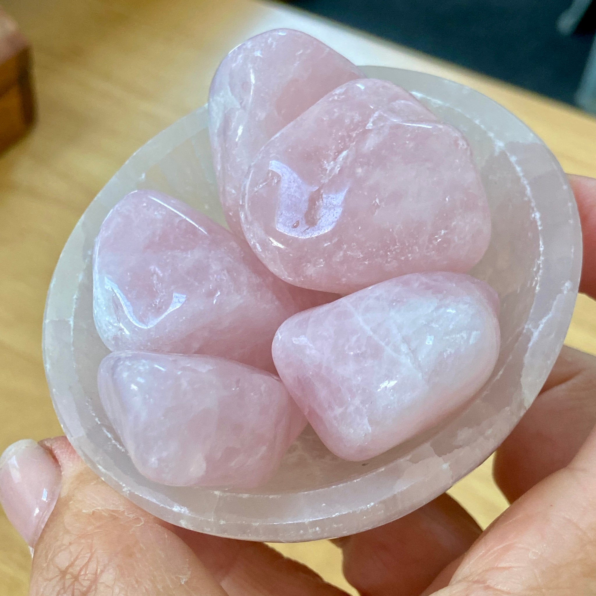 Rose Quartz Tumbled Stone – Madagascar