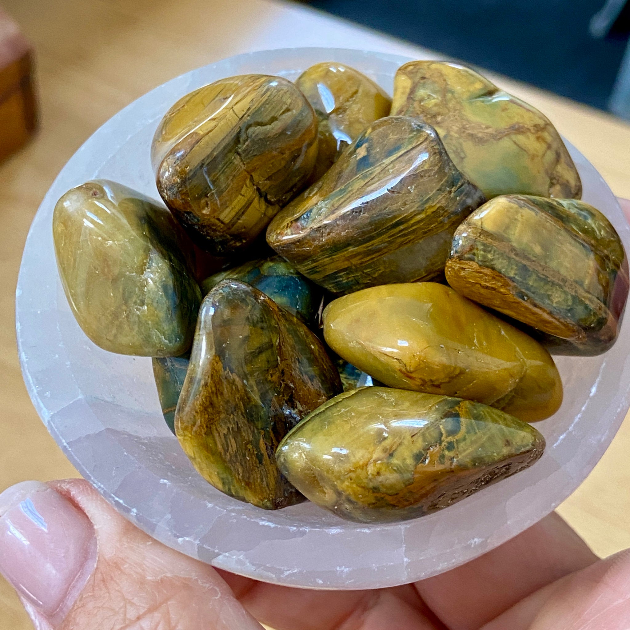 Golden Pietersite Tumbled Stone – Namibia