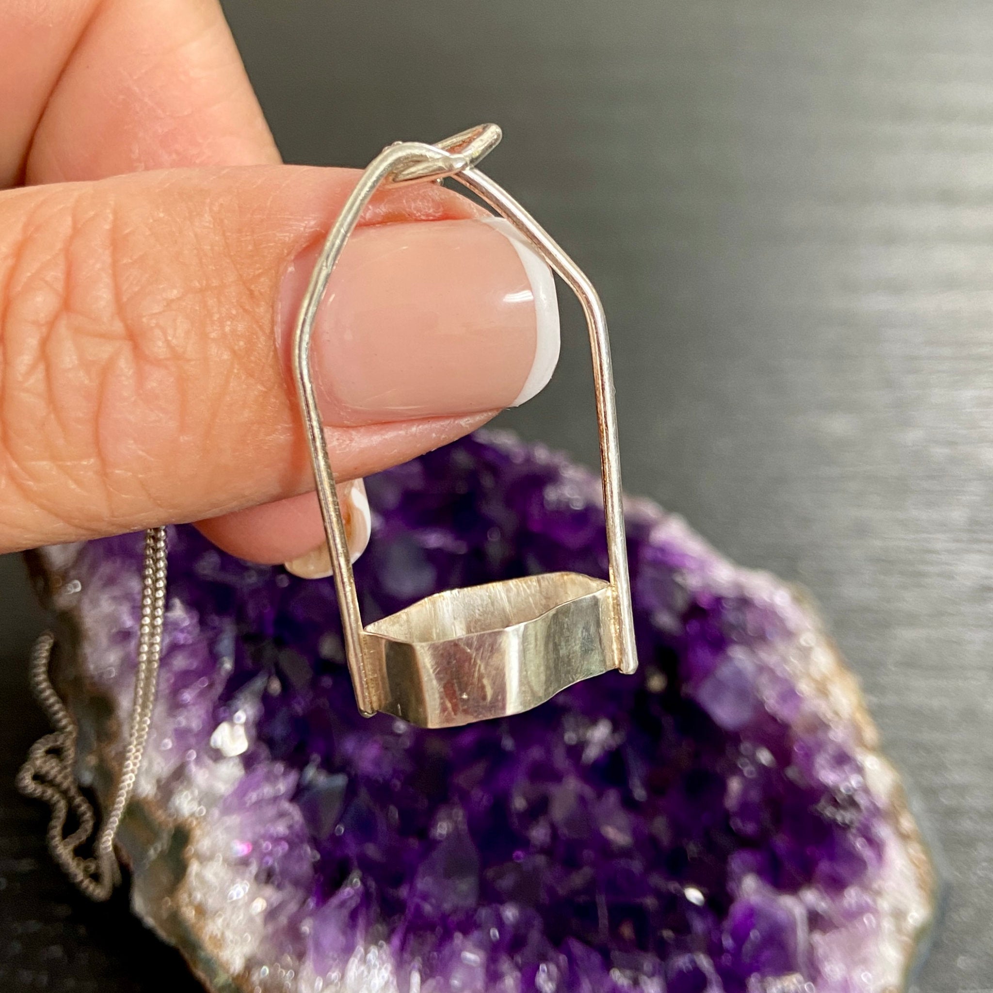 Clear Lemurian Seed Pendant — Song of the Sea Collection