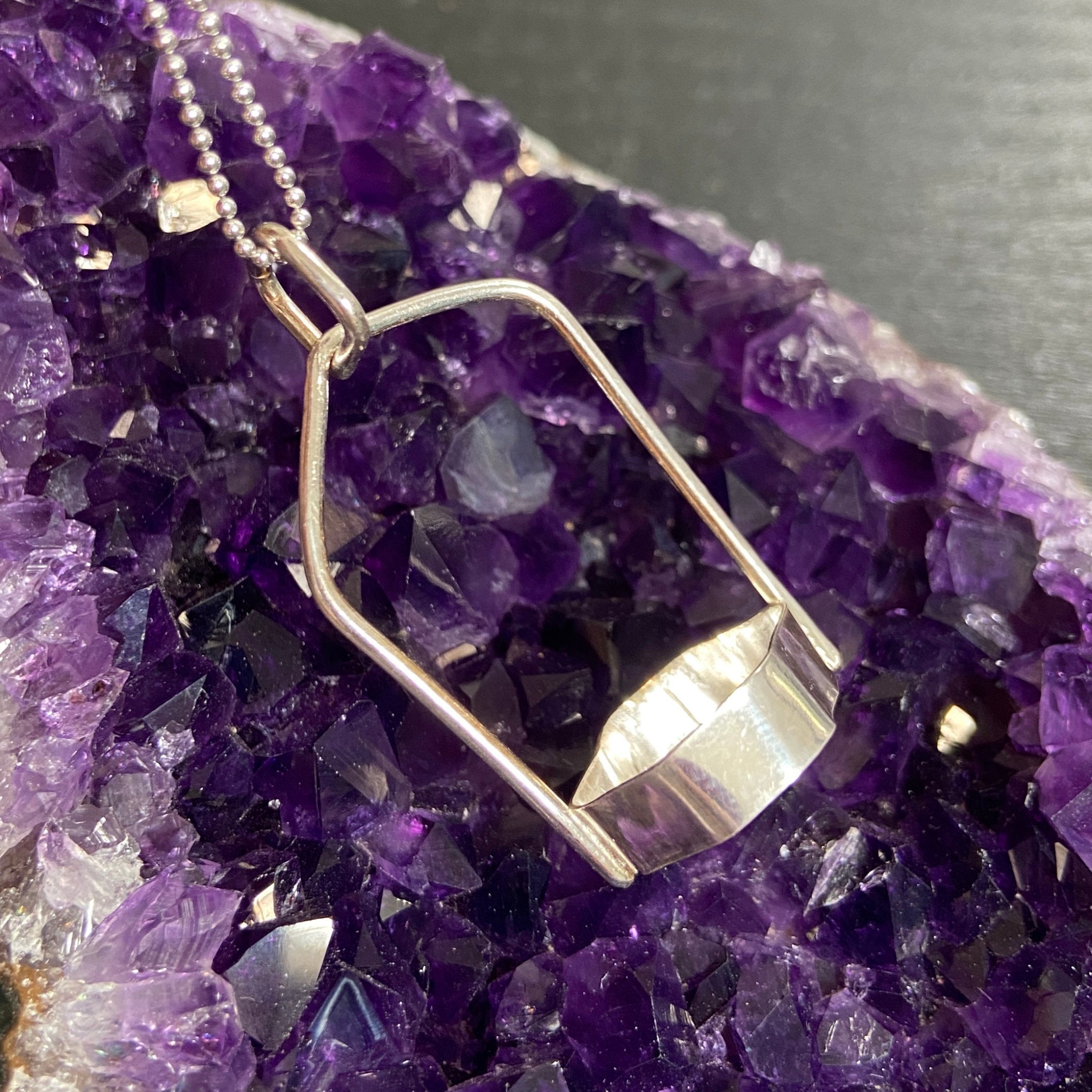 Clear Lemurian Seed Pendant — Song of the Sea Collection