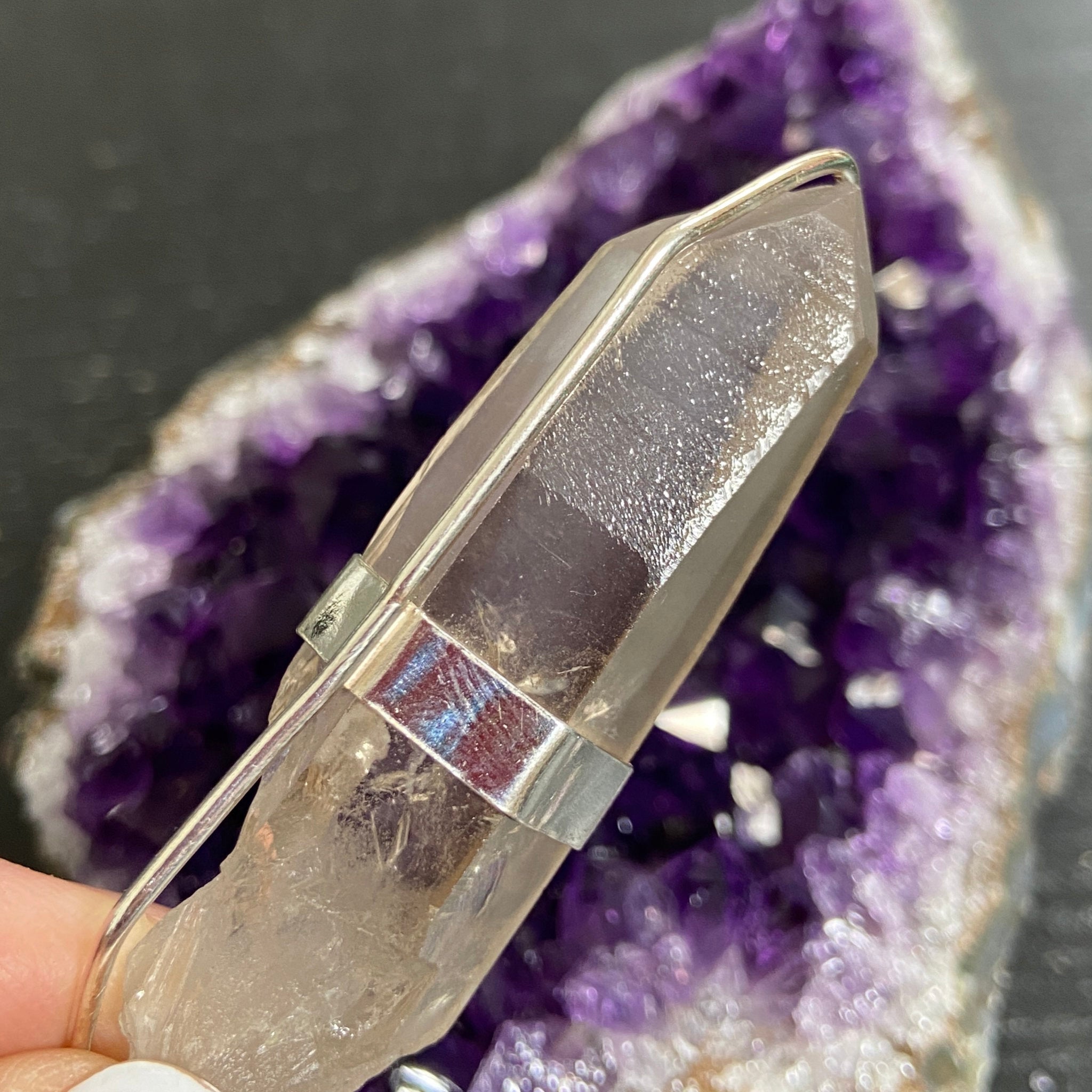 Smoky Lemurian Seed Pendant — Song of the Sea Collection
