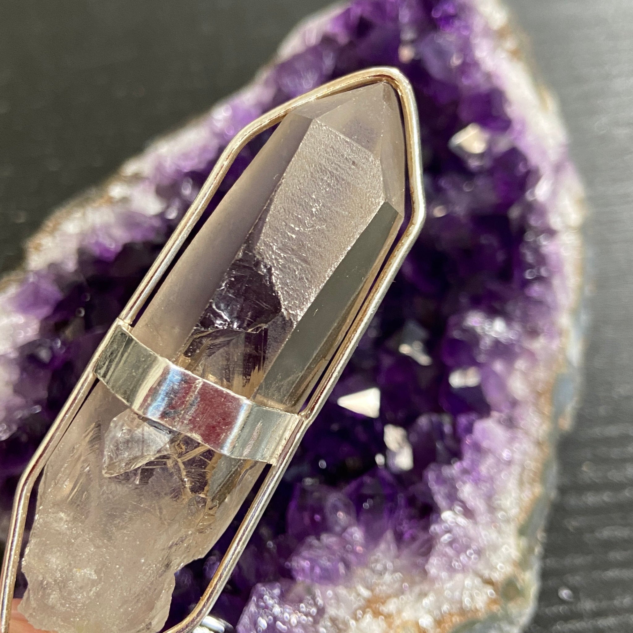 Smoky Lemurian Seed Pendant — Song of the Sea Collection