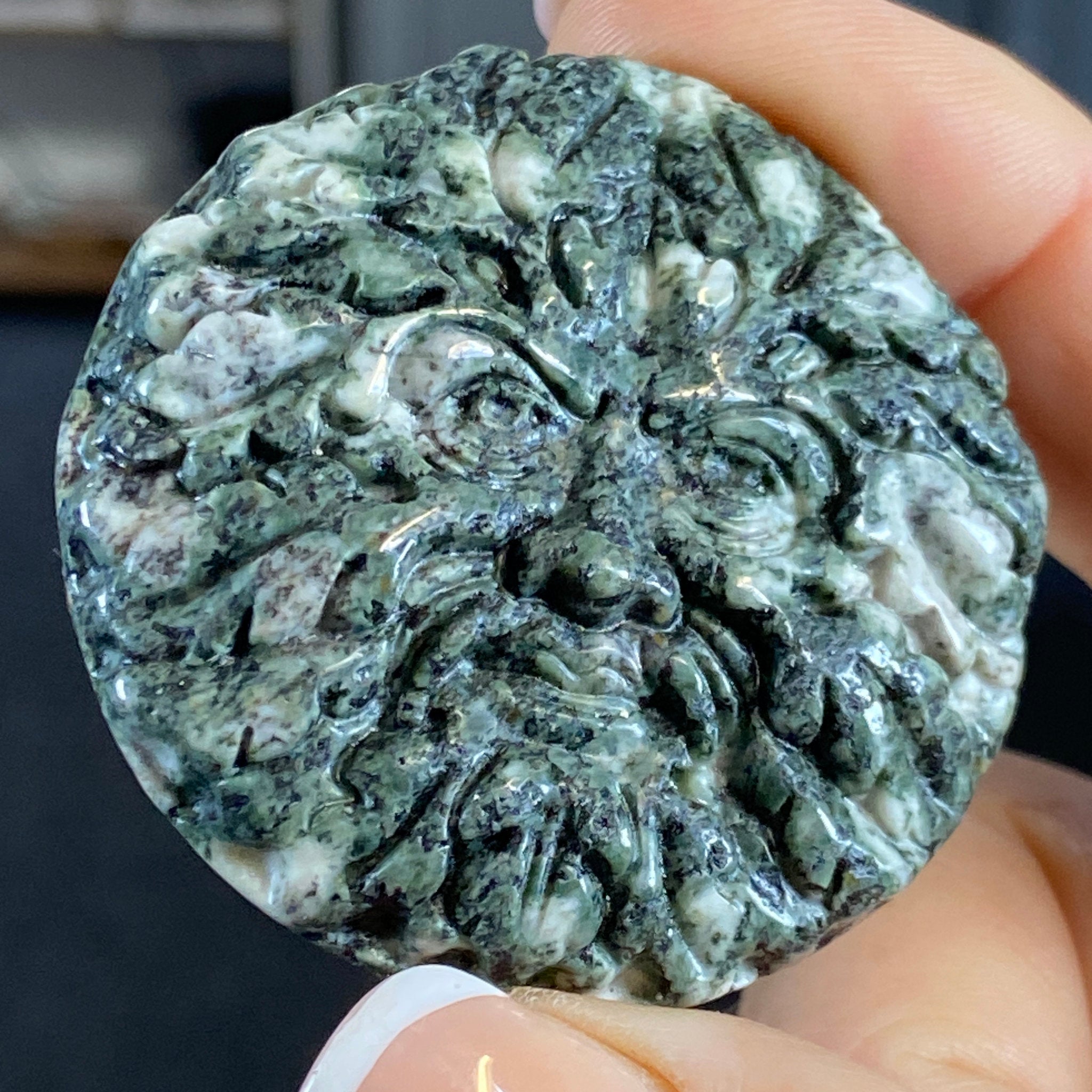 Preseli Bluestone Green Man – Hand-Carved Plaque