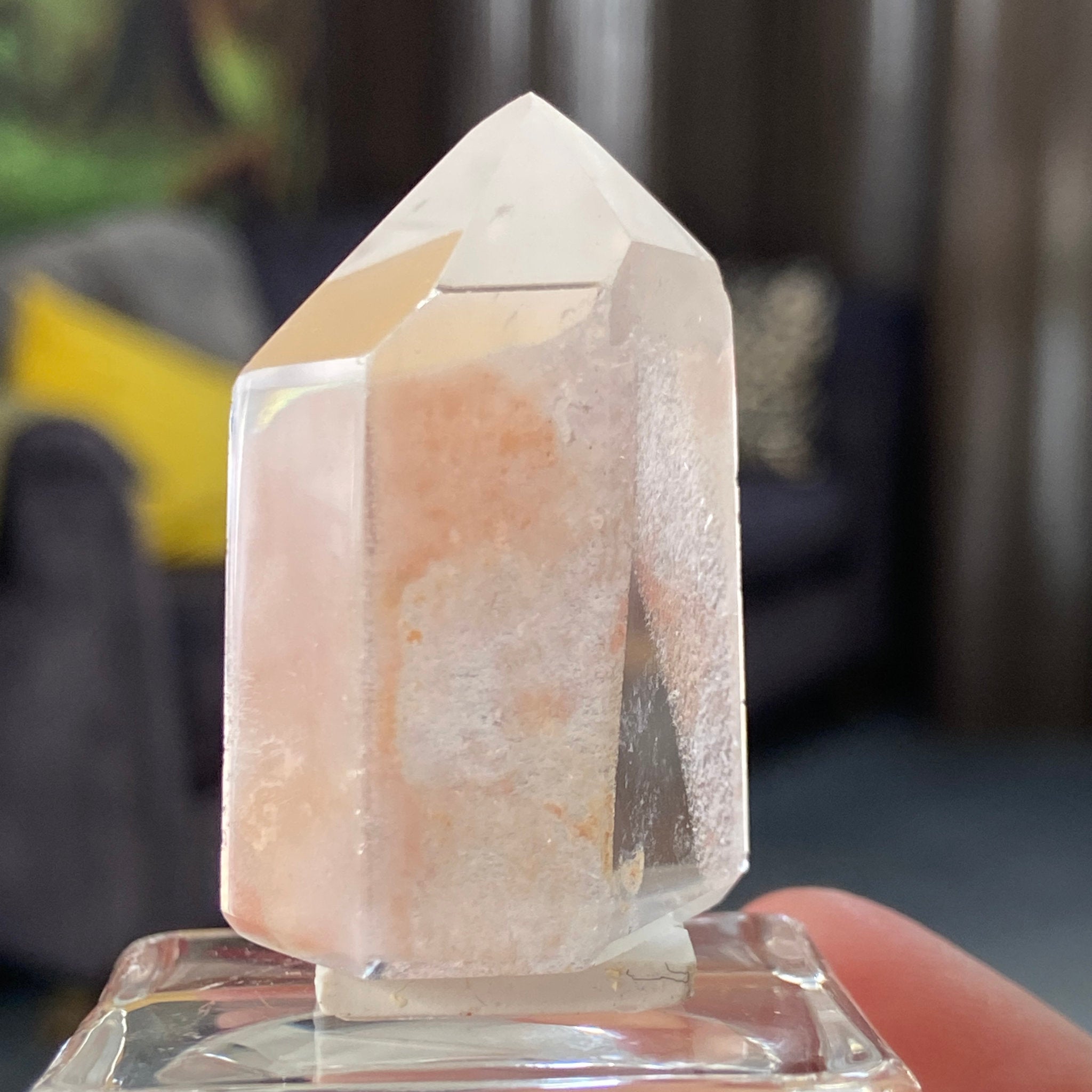 Carnelian Quartz Tower with Phantom Growth – Madagascar