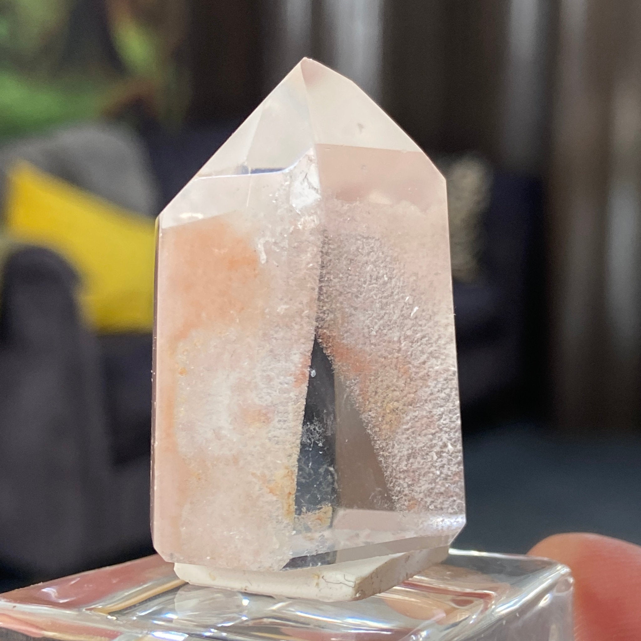 Carnelian Quartz Tower with Phantom Growth – Madagascar