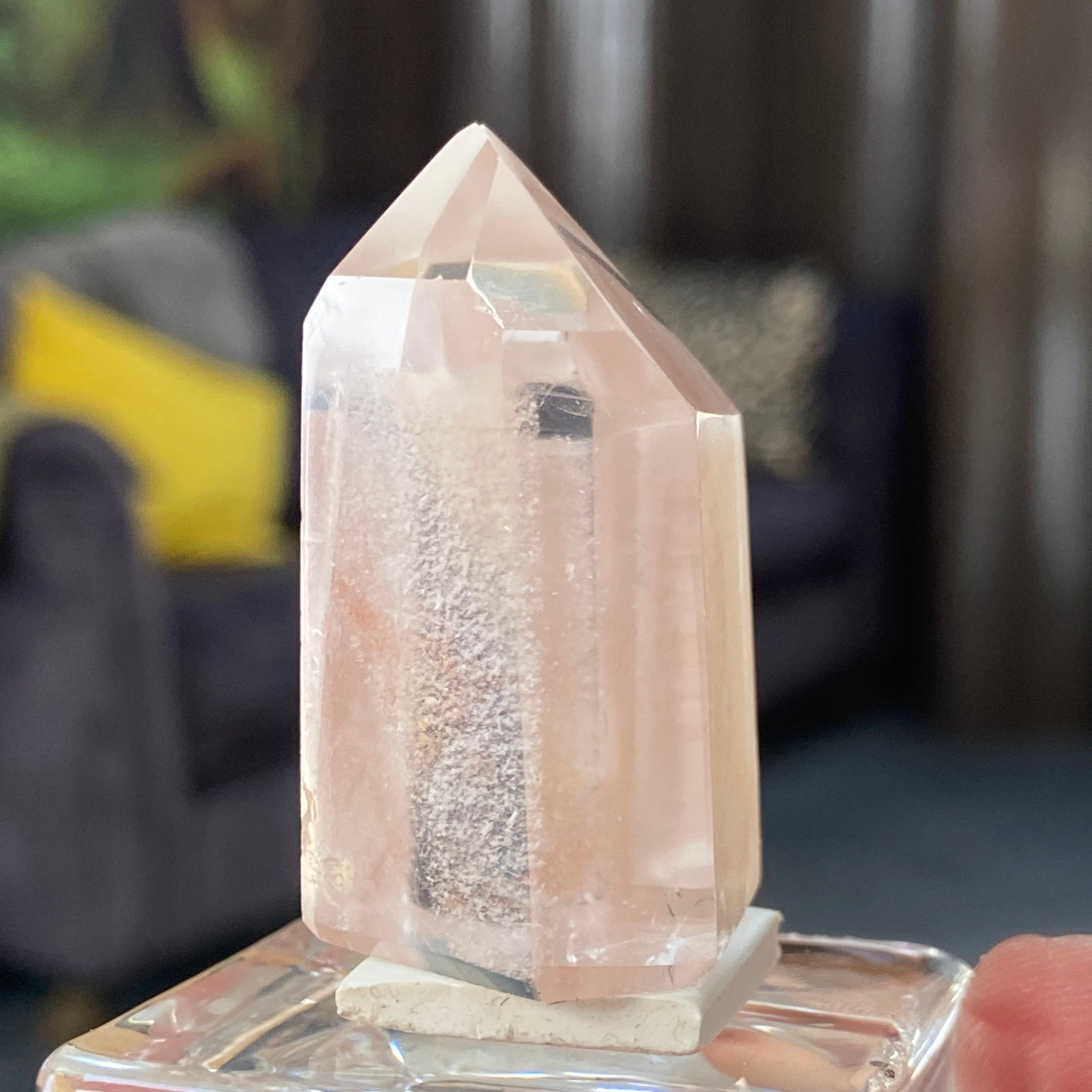 Carnelian Quartz Tower with Phantom Growth – Madagascar