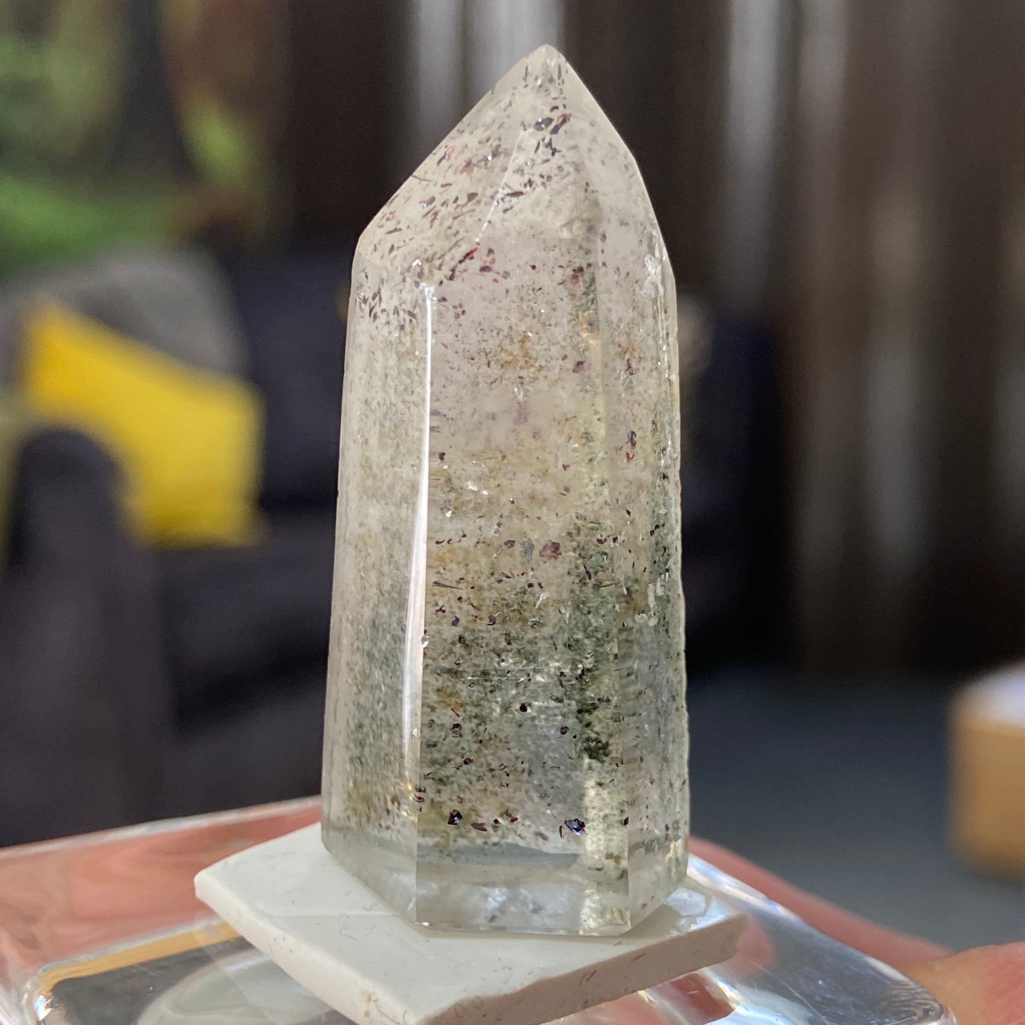 Harlequin & Chlorite Quartz Tower – Madagascar