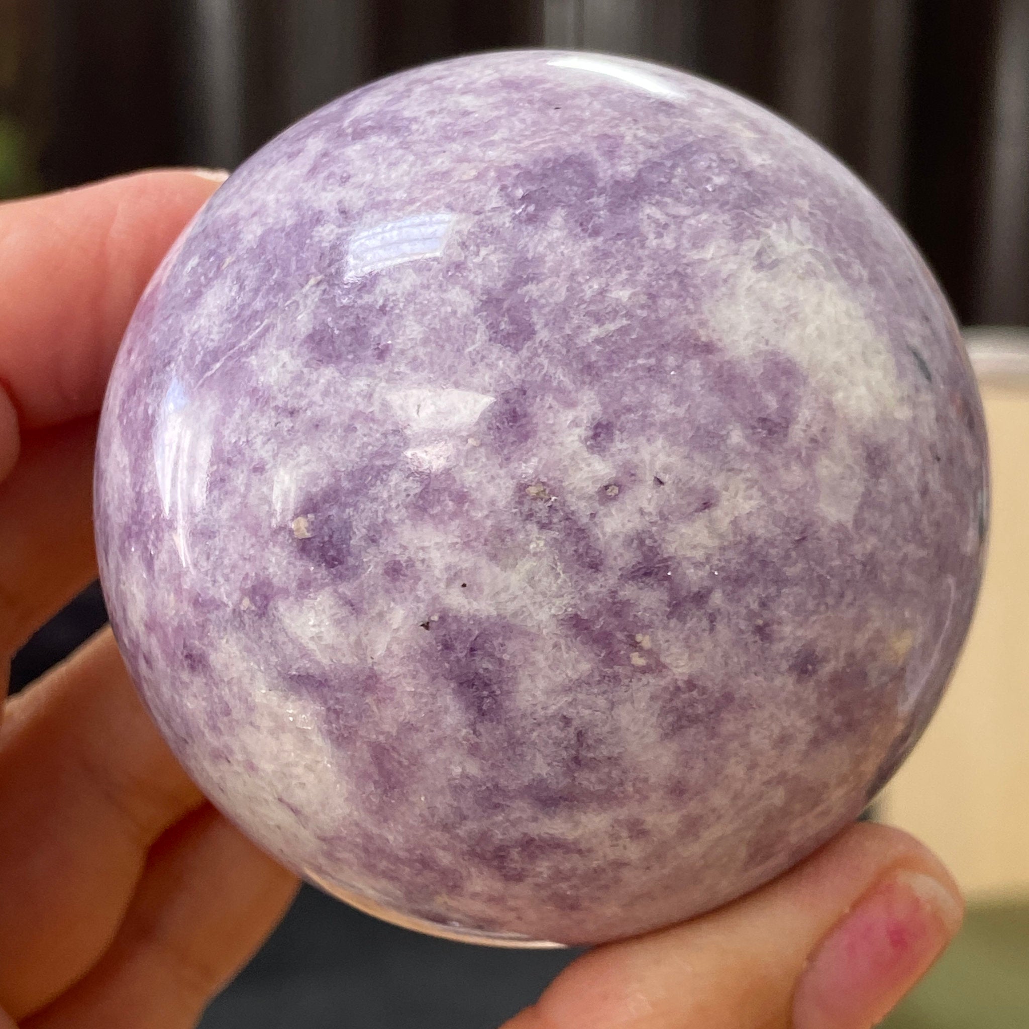 Lepidolite Sphere – Brazil