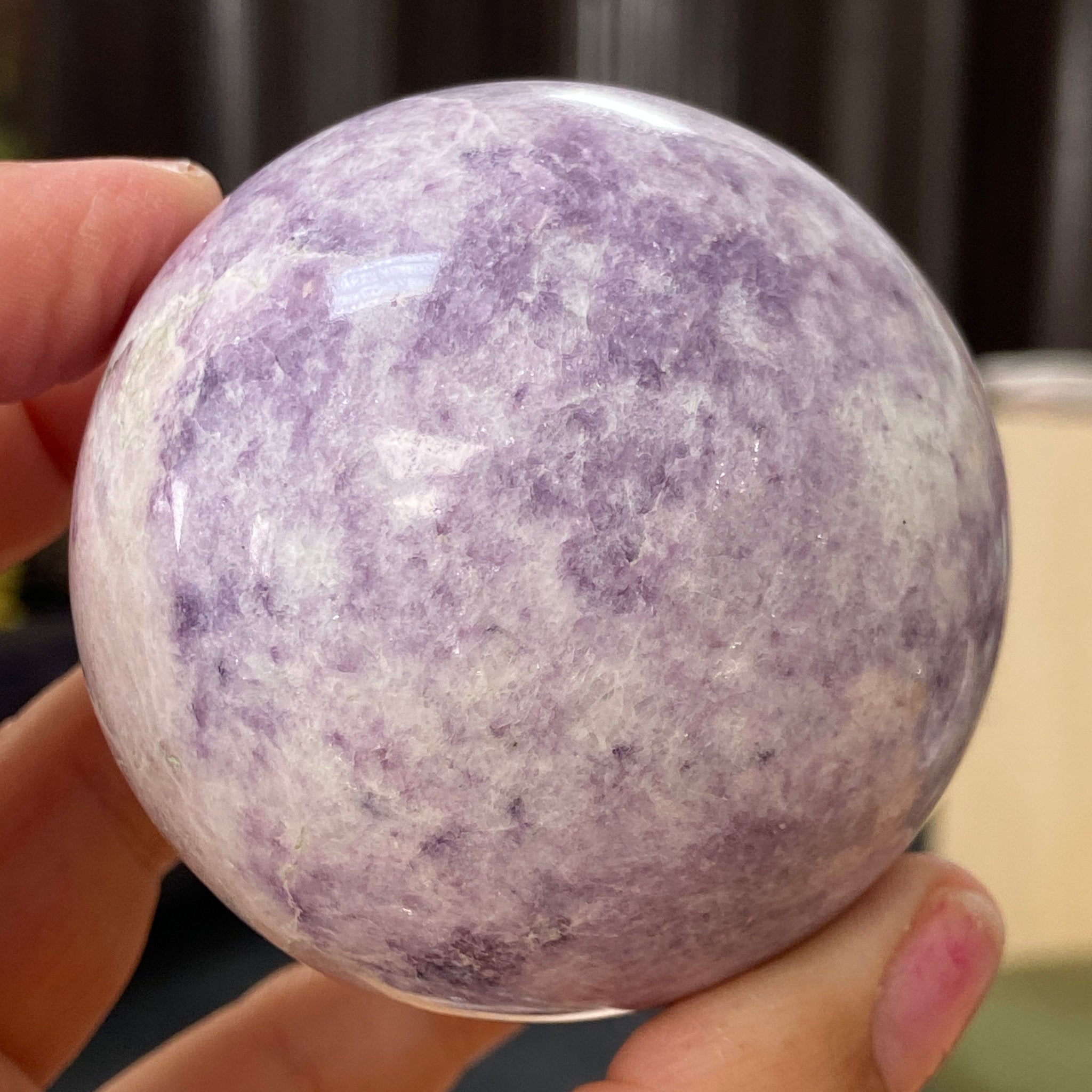 Lepidolite Sphere – Brazil