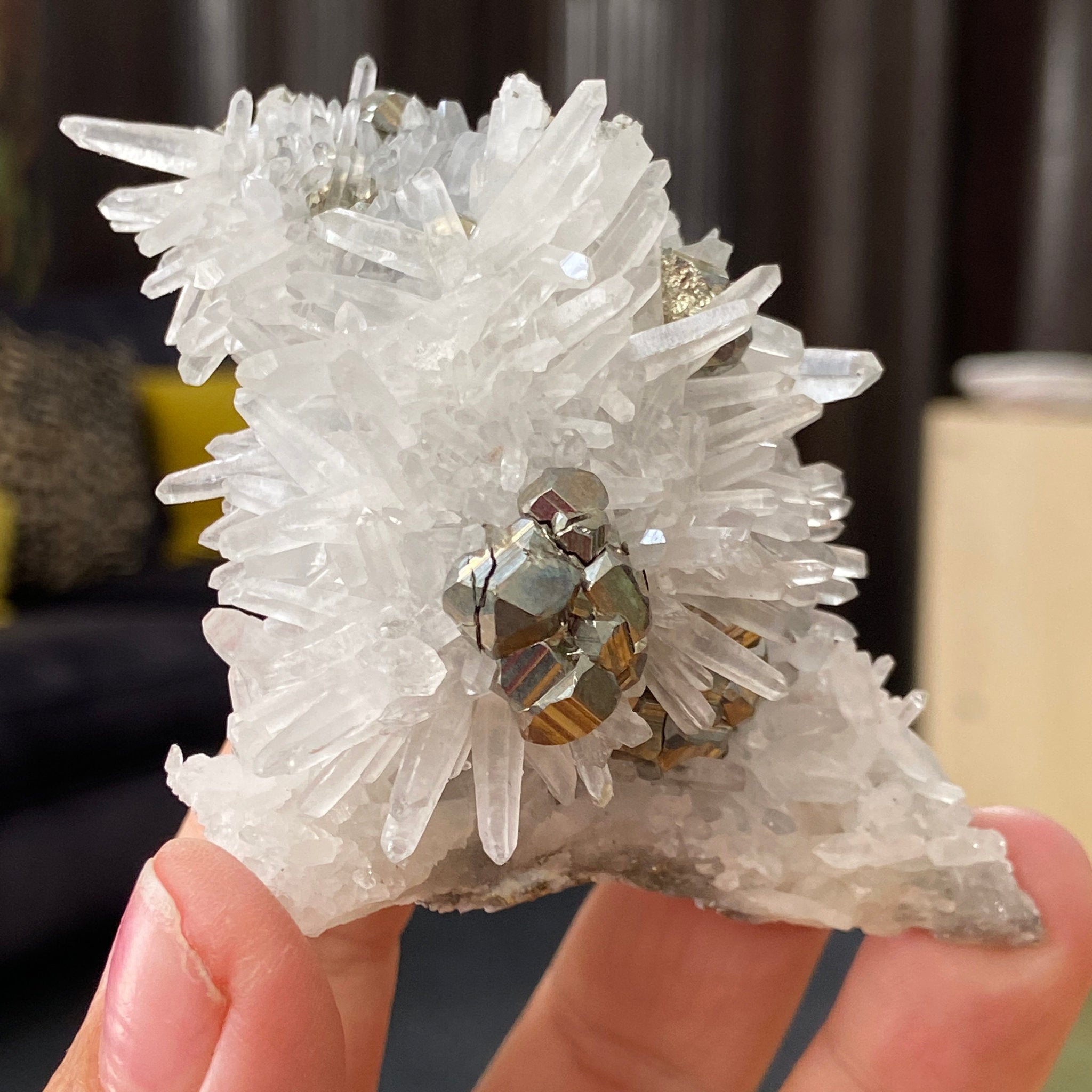 Quartz & Pyrite Cluster – Huanzala Mine, Peru