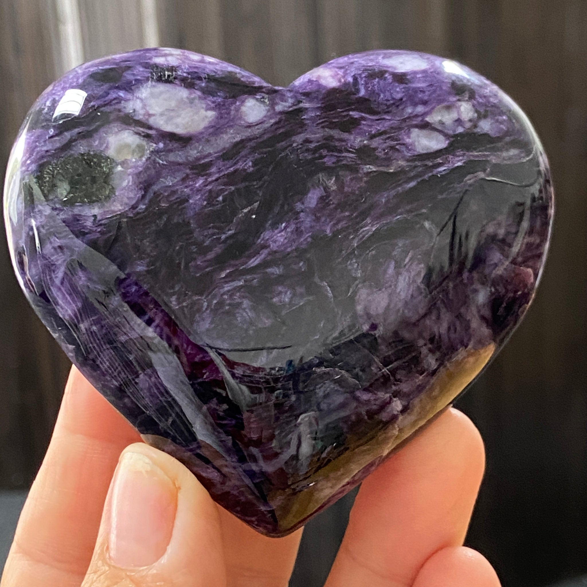 Charoite Heart – Russia