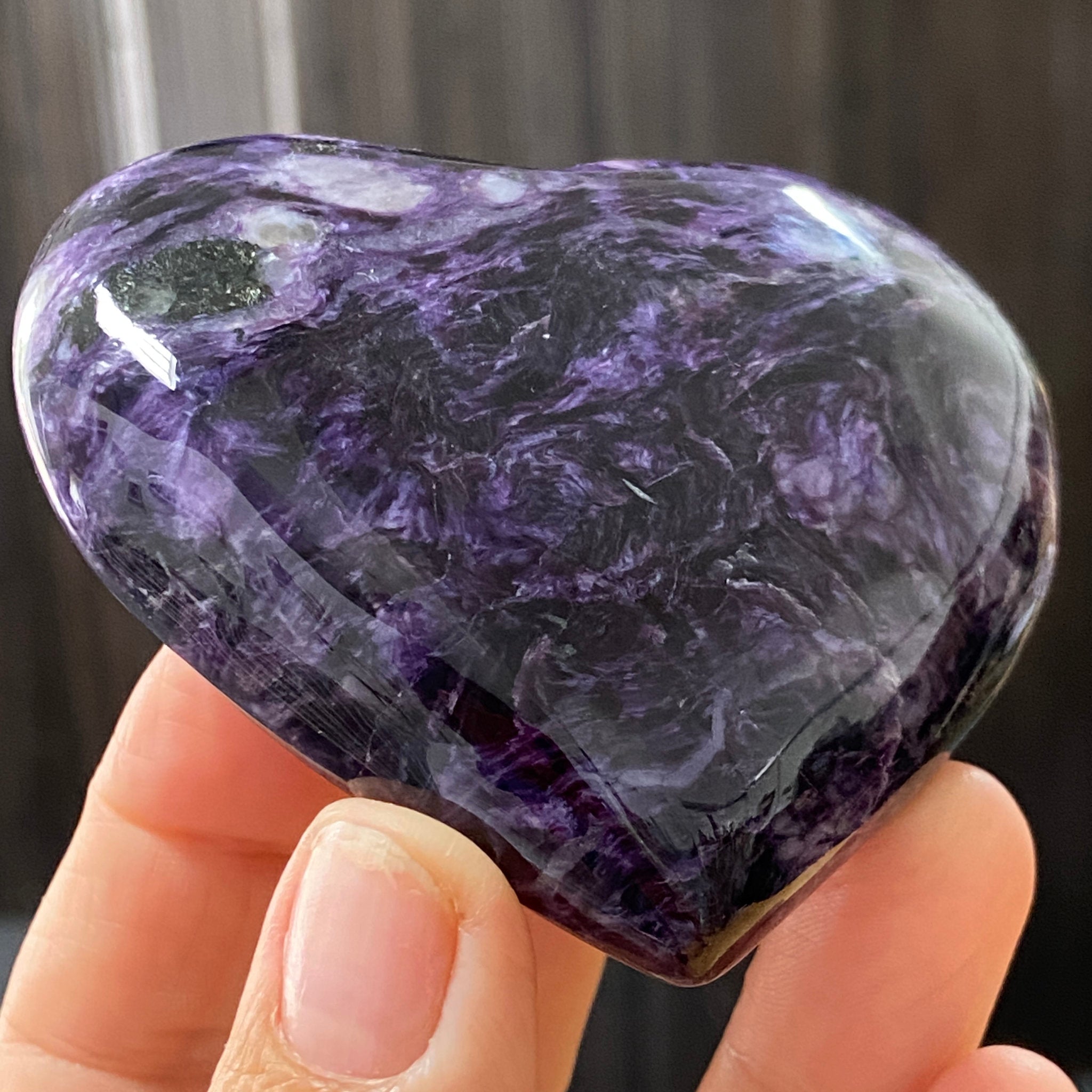 Charoite Heart – Russia