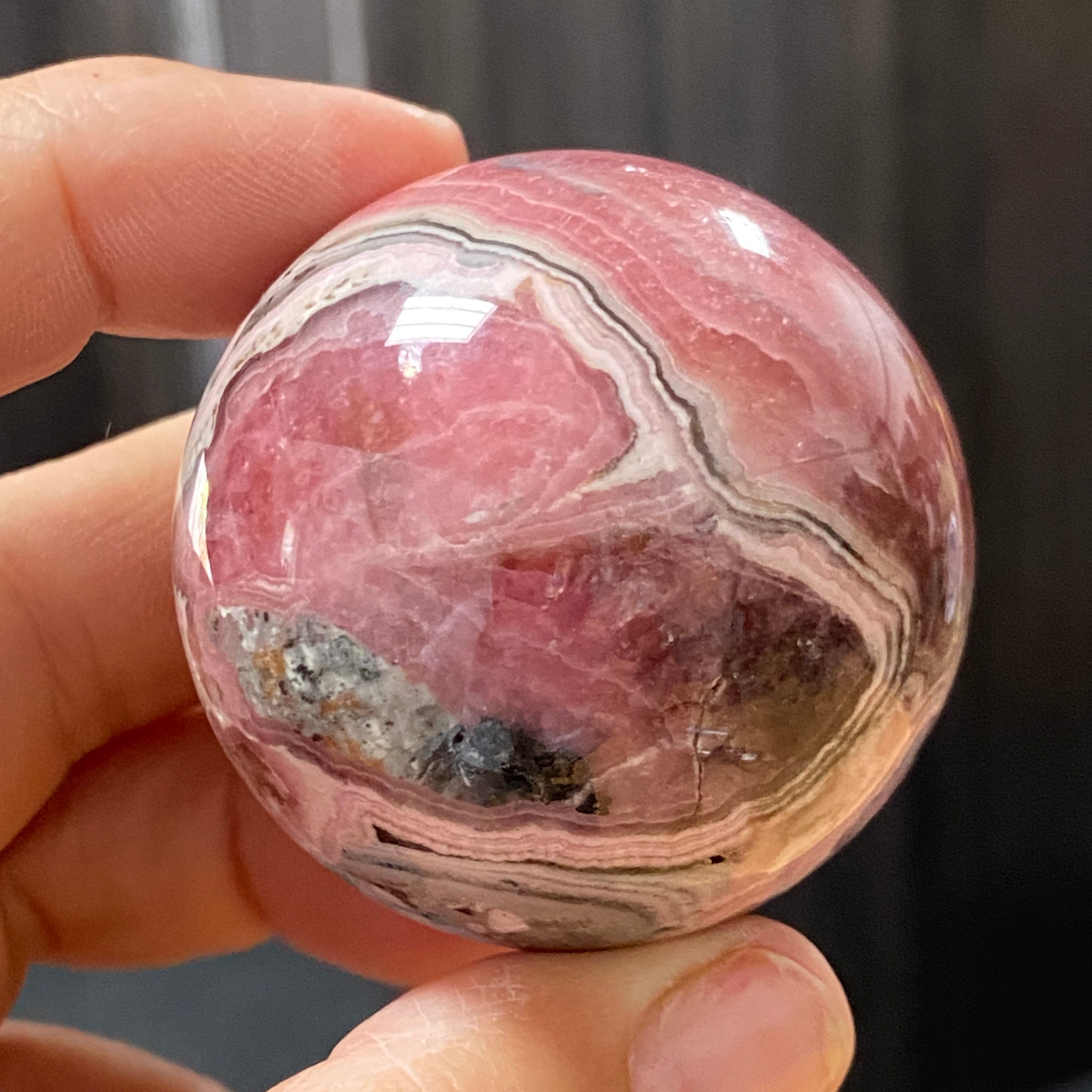 Rhodochrosite Sphere