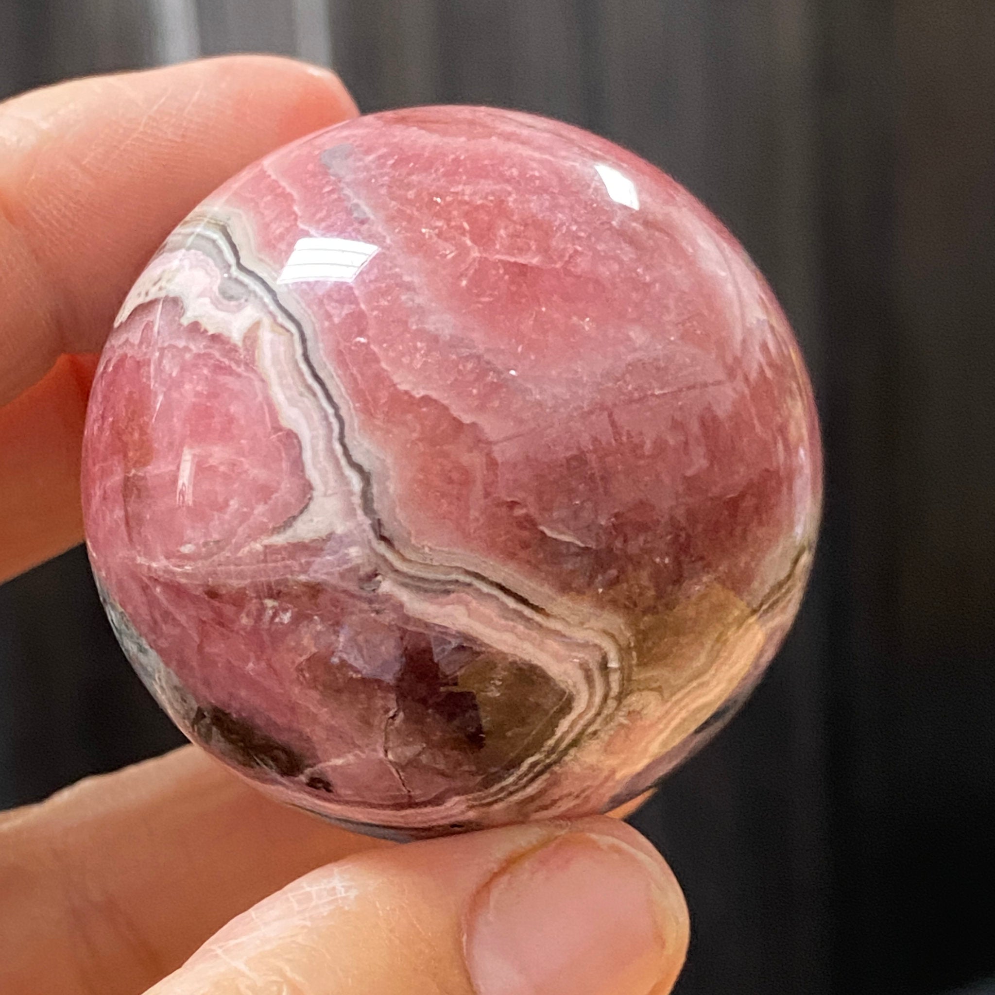 Rhodochrosite Sphere