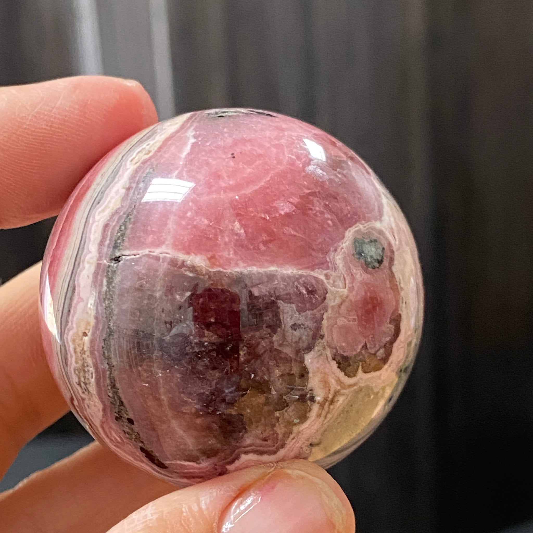 Rhodochrosite Sphere