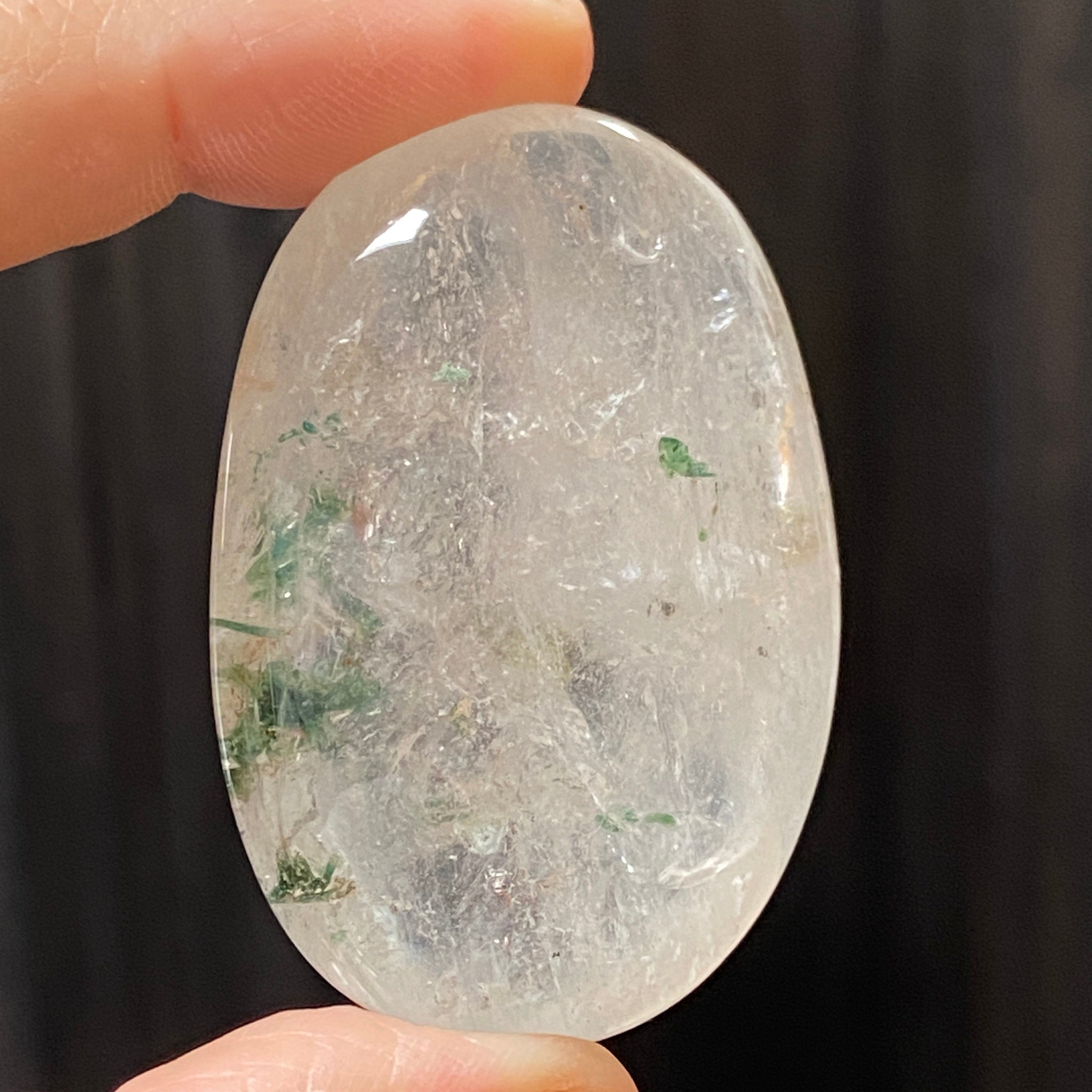 Quartz with Fuchsite Palmstone