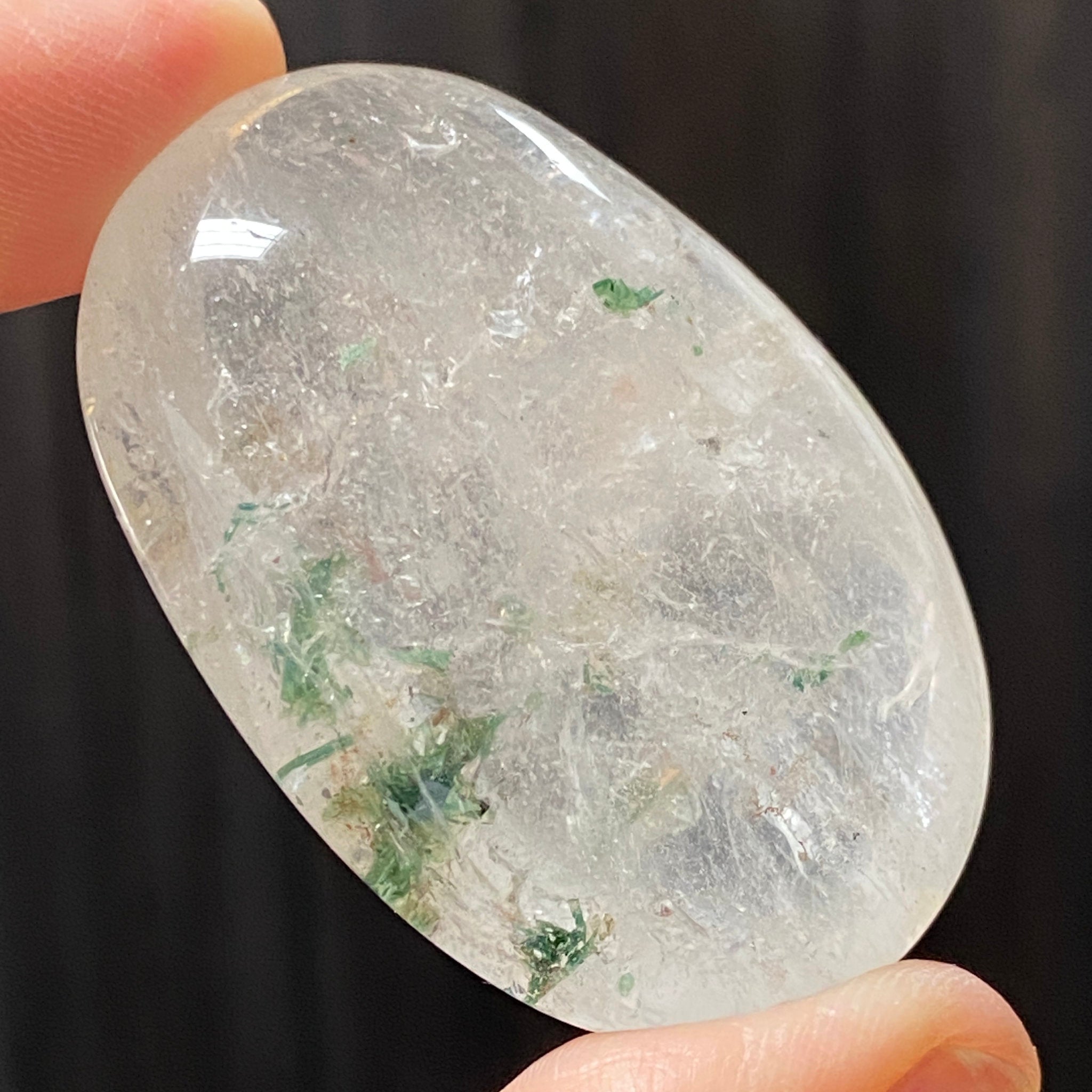 Quartz with Fuchsite Palmstone