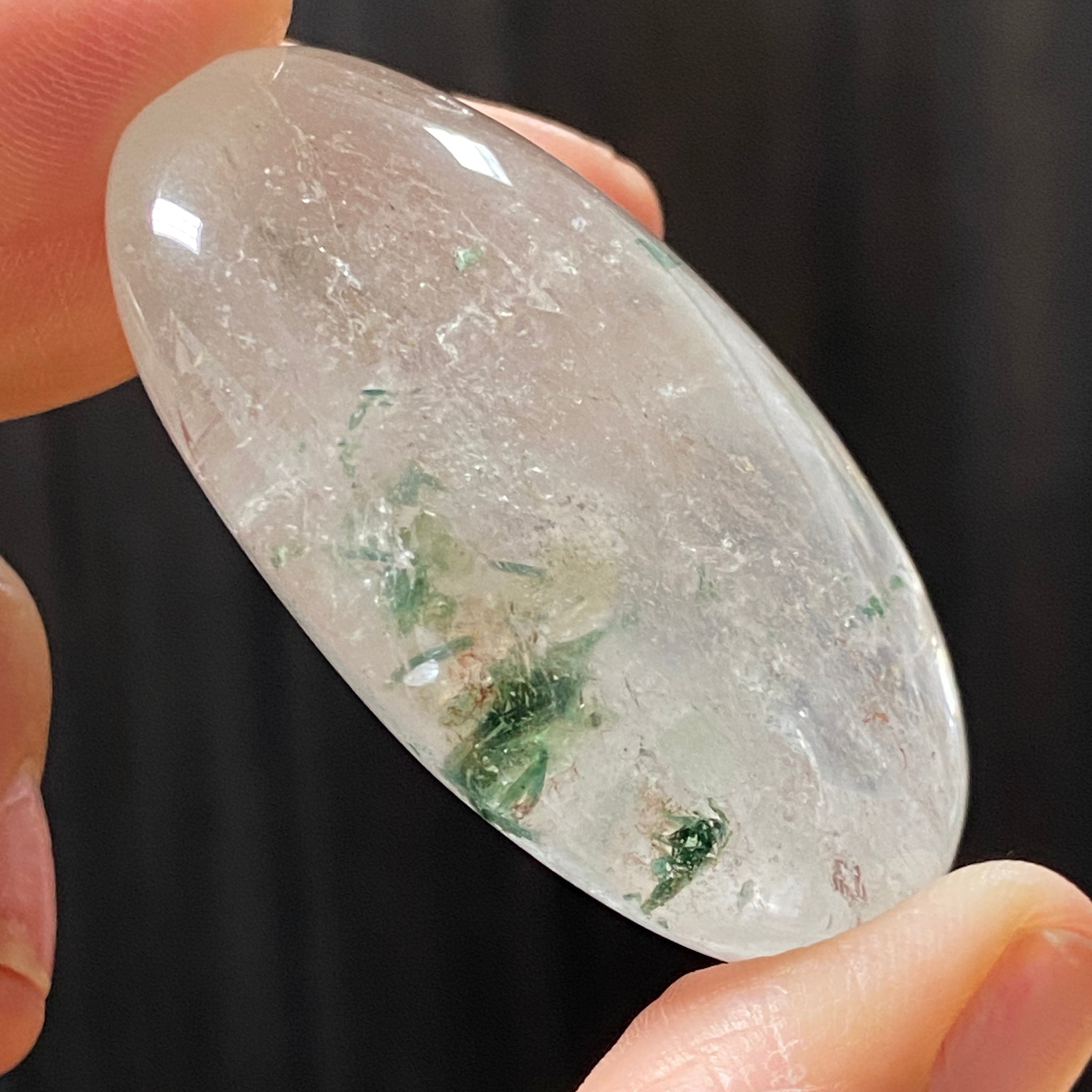 Quartz with Fuchsite Palmstone