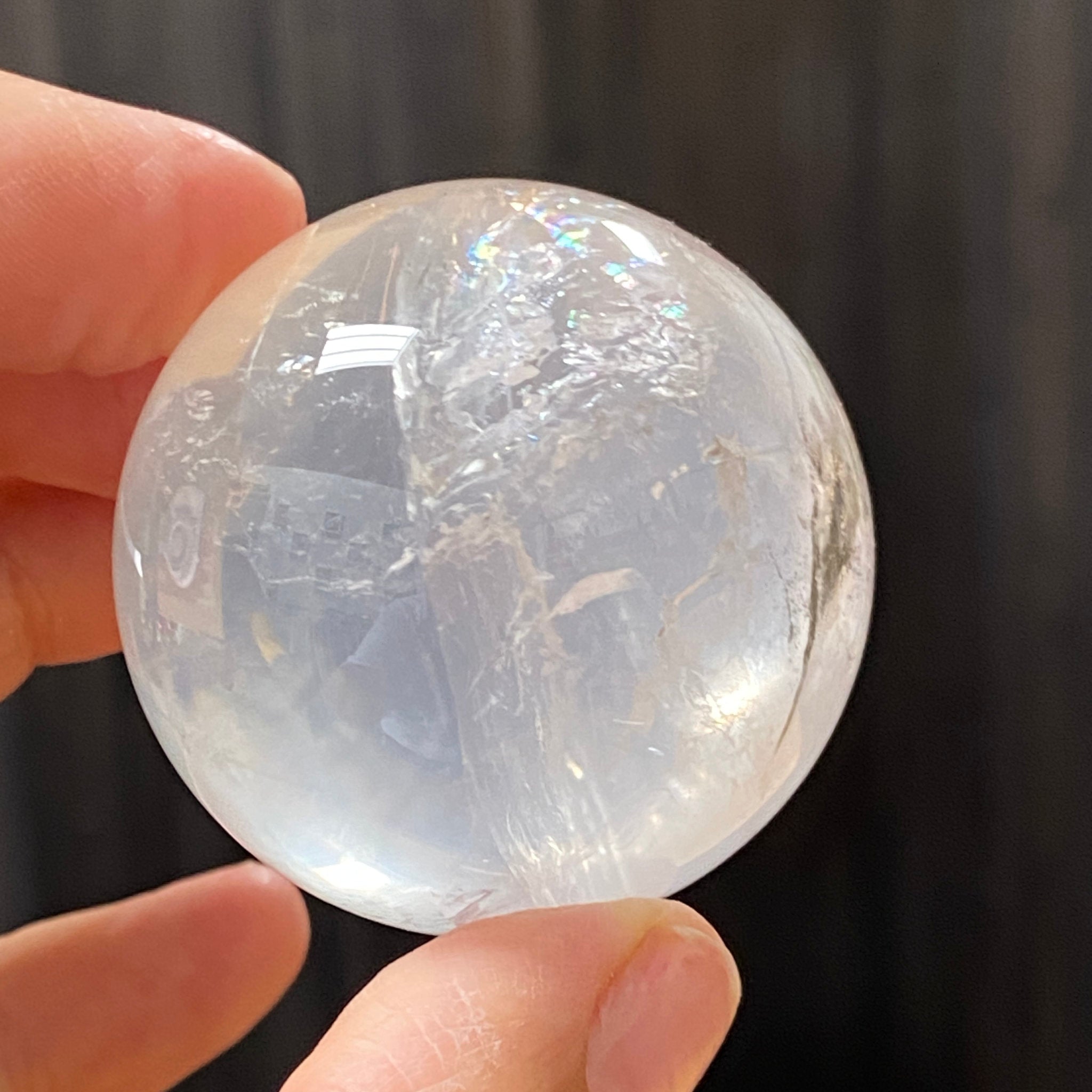Girasol Quartz with Fuchsite Sphere
