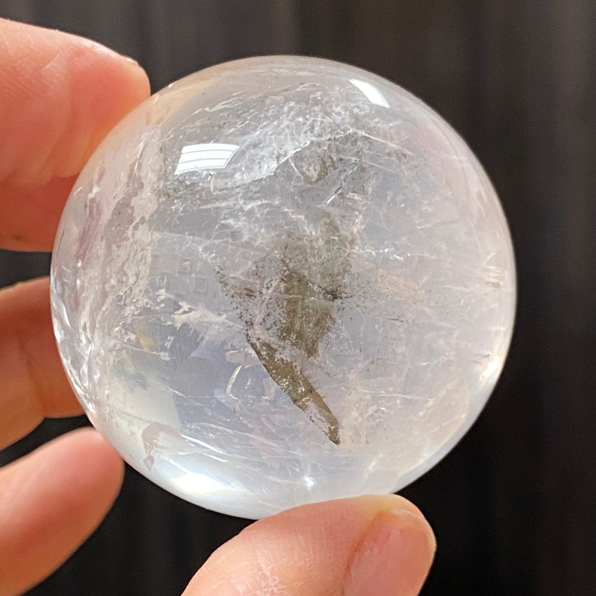 Girasol Quartz with Fuchsite Sphere