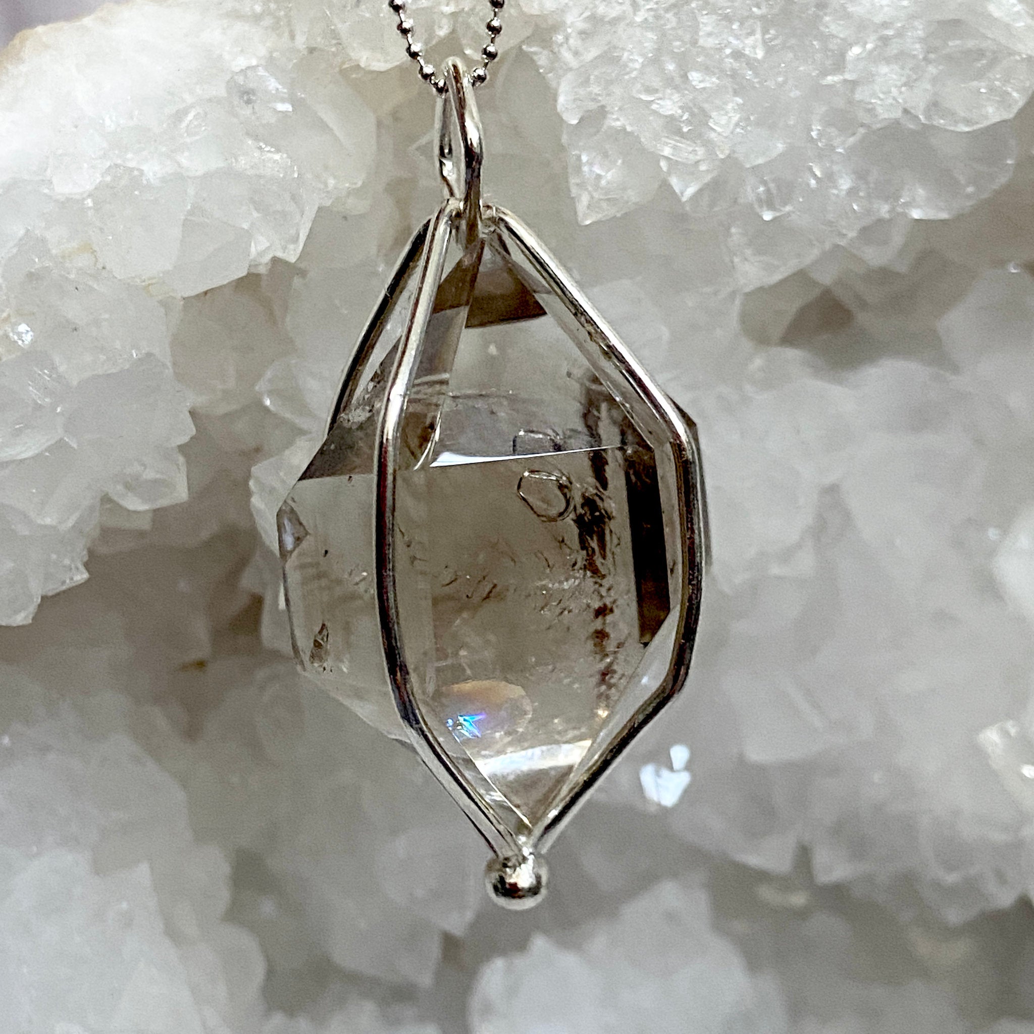 Smoky Quartz Enhydro Pendant – Bespoke by Song of the Sea
