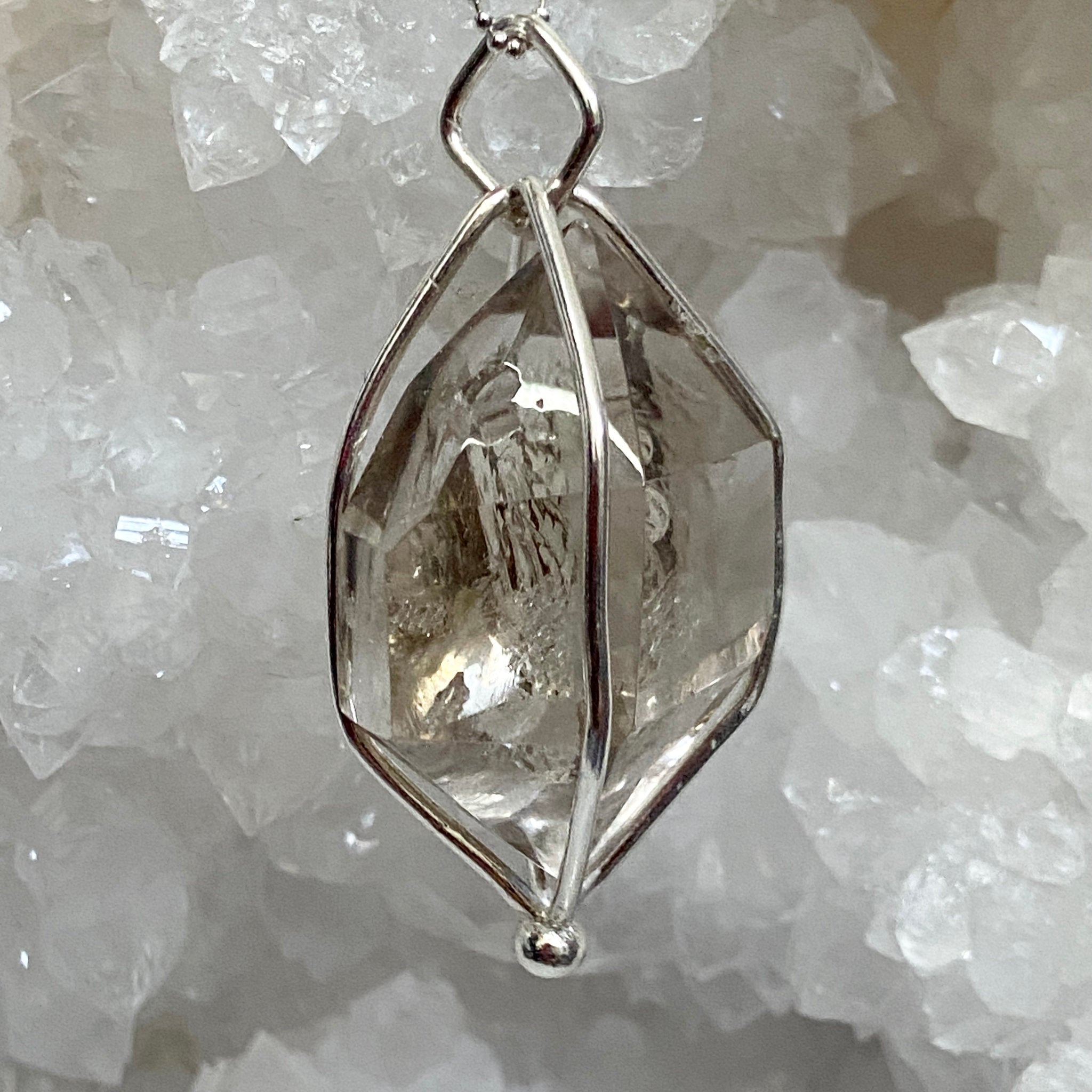 Smoky Quartz Enhydro Pendant – Bespoke by Song of the Sea