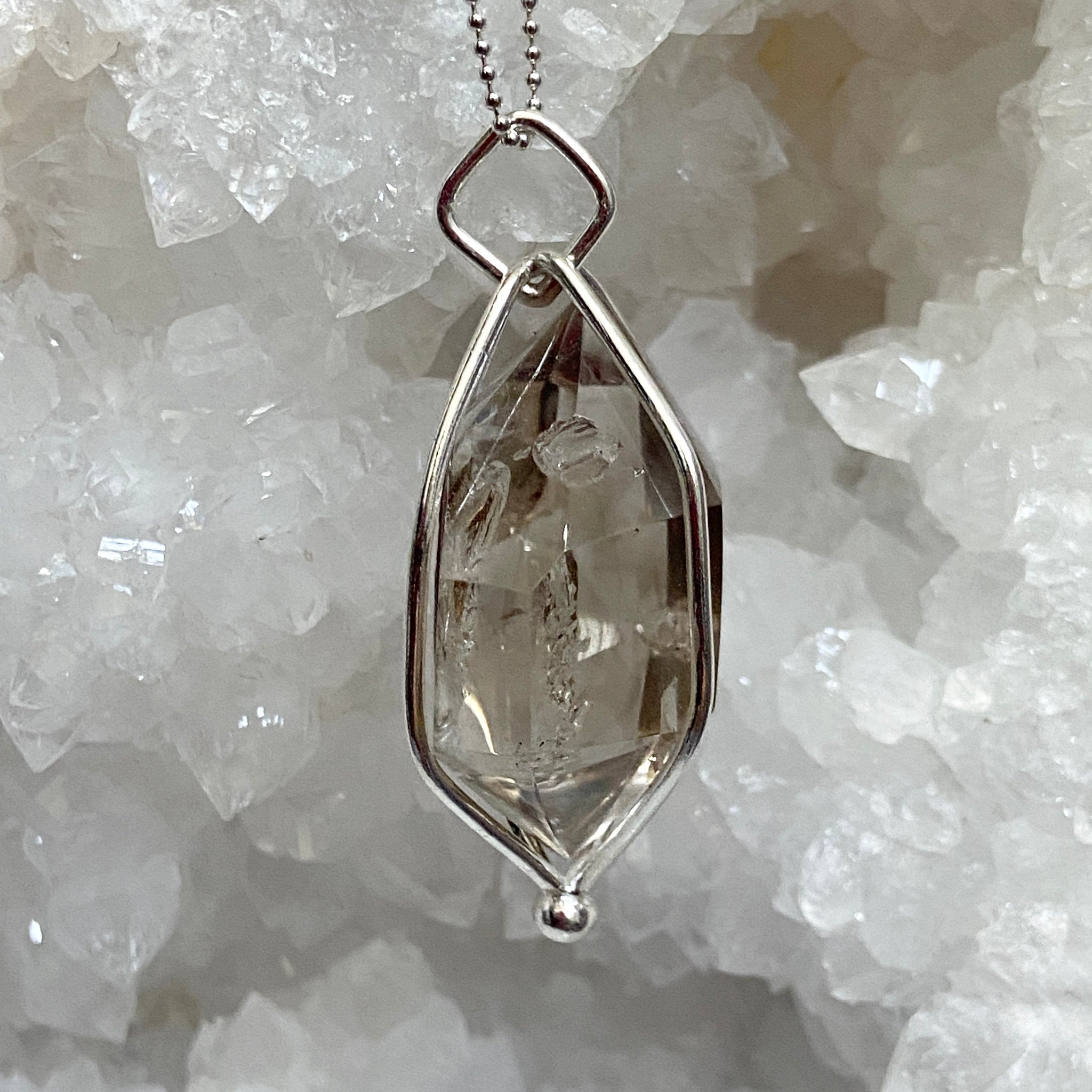 Smoky Quartz Enhydro Pendant – Bespoke by Song of the Sea