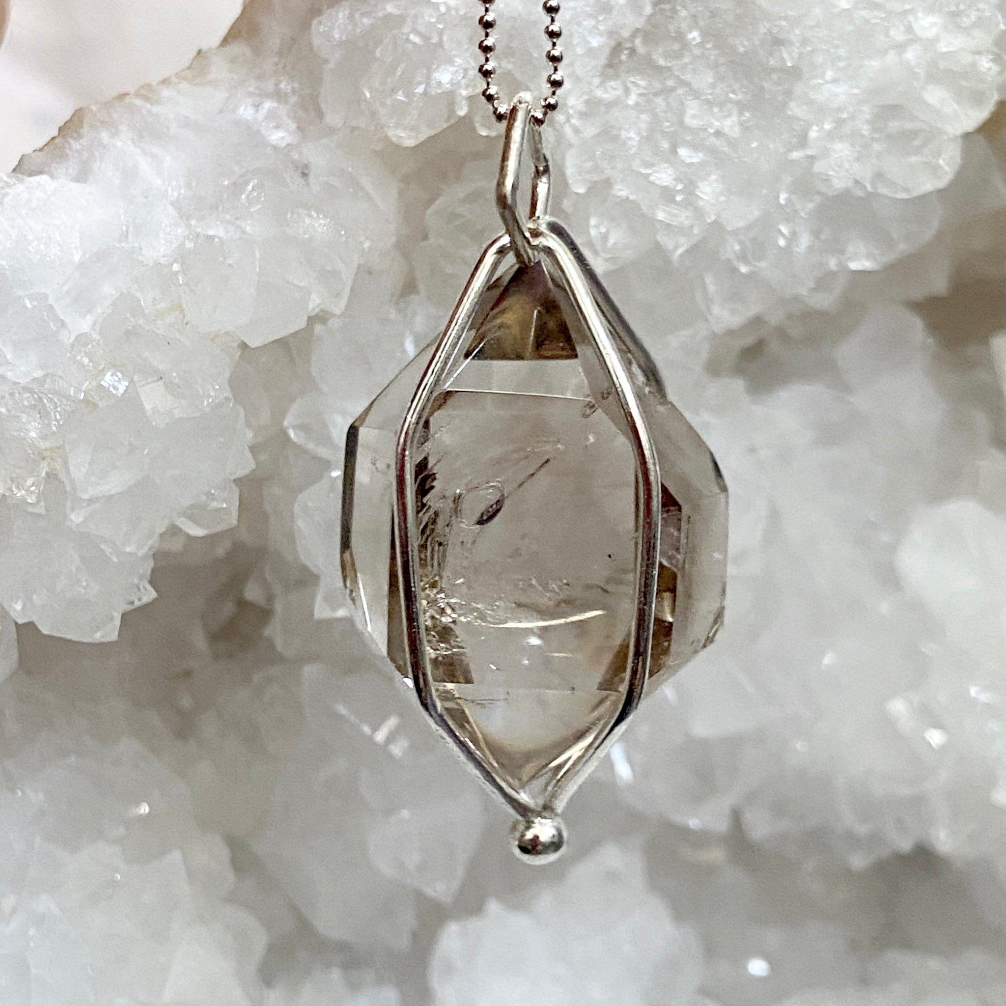 Smoky Quartz Enhydro Pendant – Bespoke by Song of the Sea