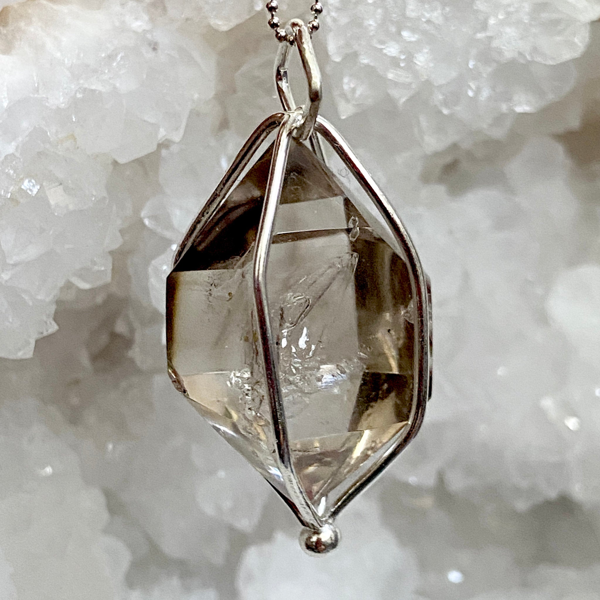 Smoky Quartz Enhydro Pendant – Bespoke by Song of the Sea