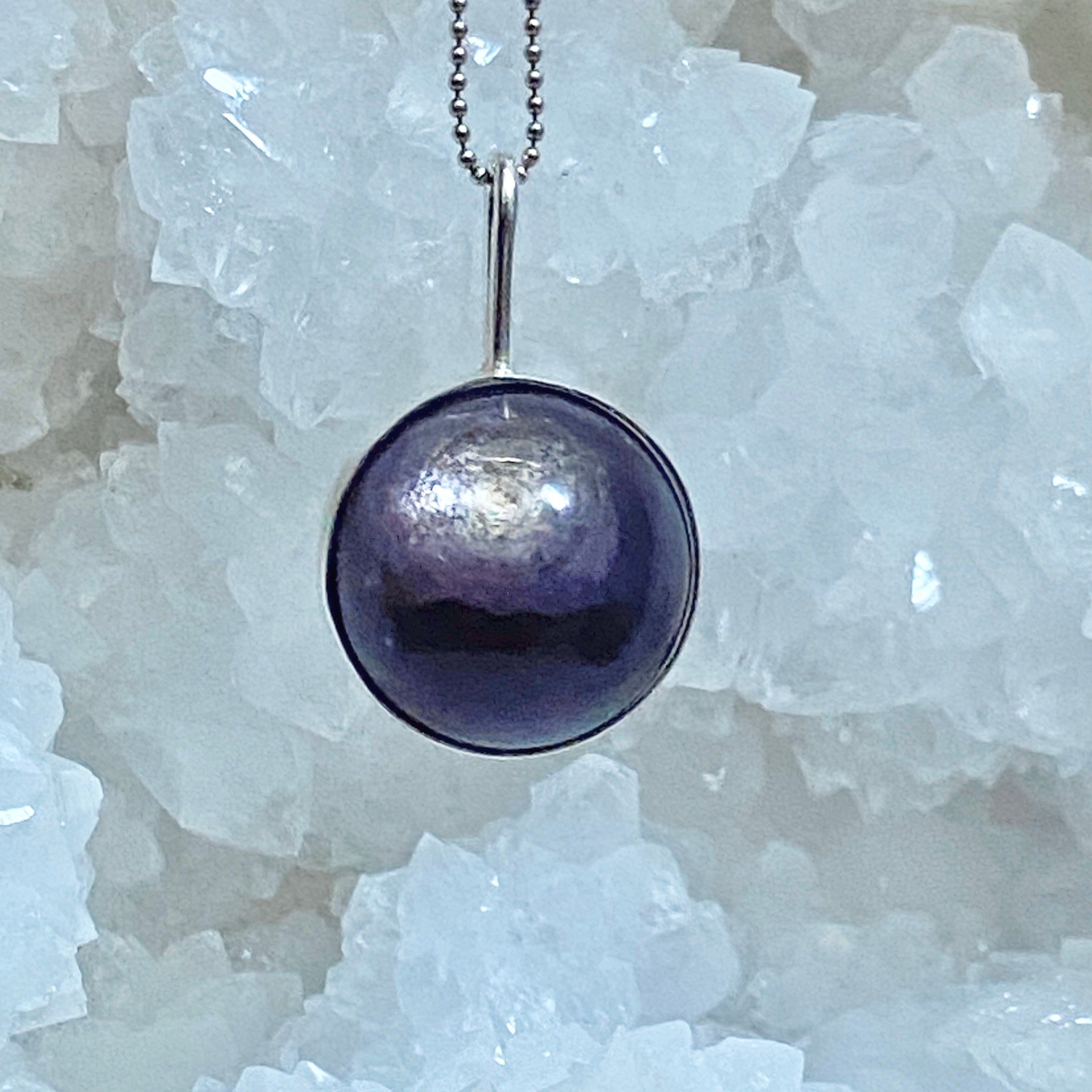 Purple Mica Spinner Pendant - Bespoke by Song of the Sea