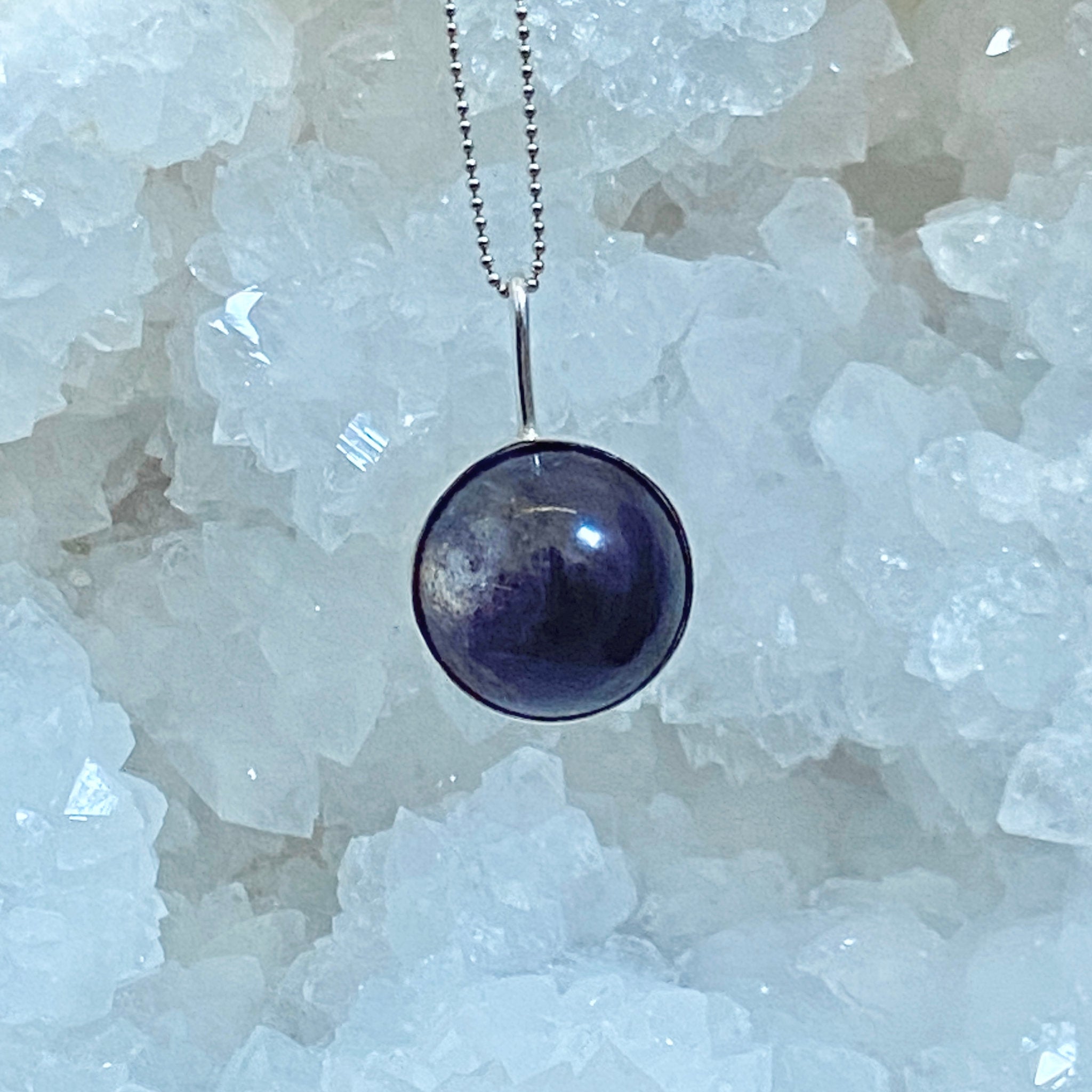 Purple Mica Spinner Pendant - Bespoke by Song of the Sea