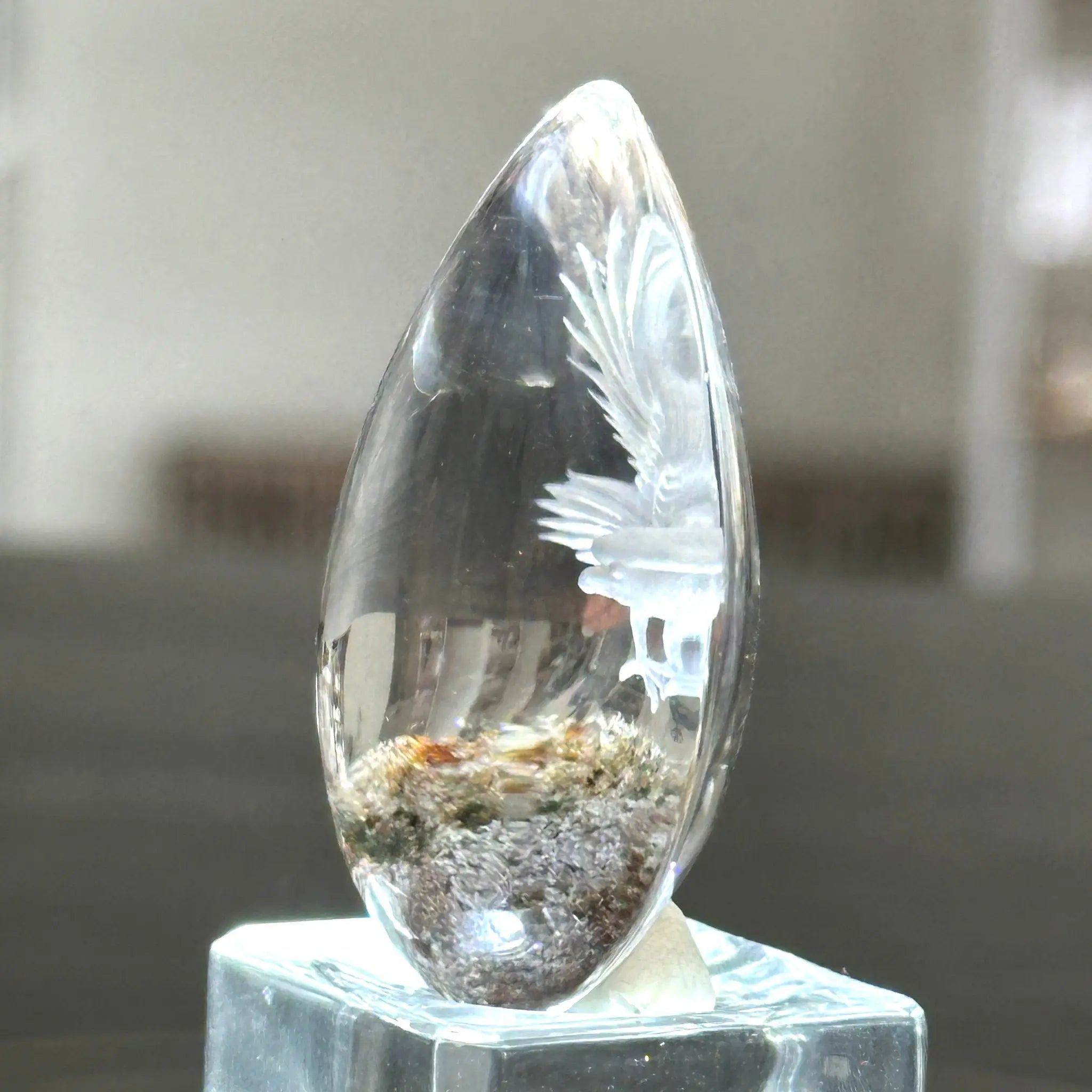 Shaman Quartz with 3D Eagle Castle Rocks Cornwall