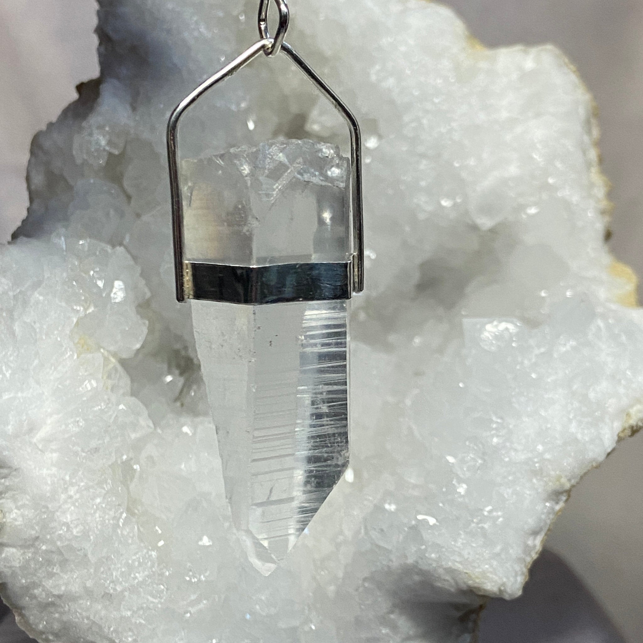 Lemurian Seed Quartz Pendant - Bespoke by Song of the Sea