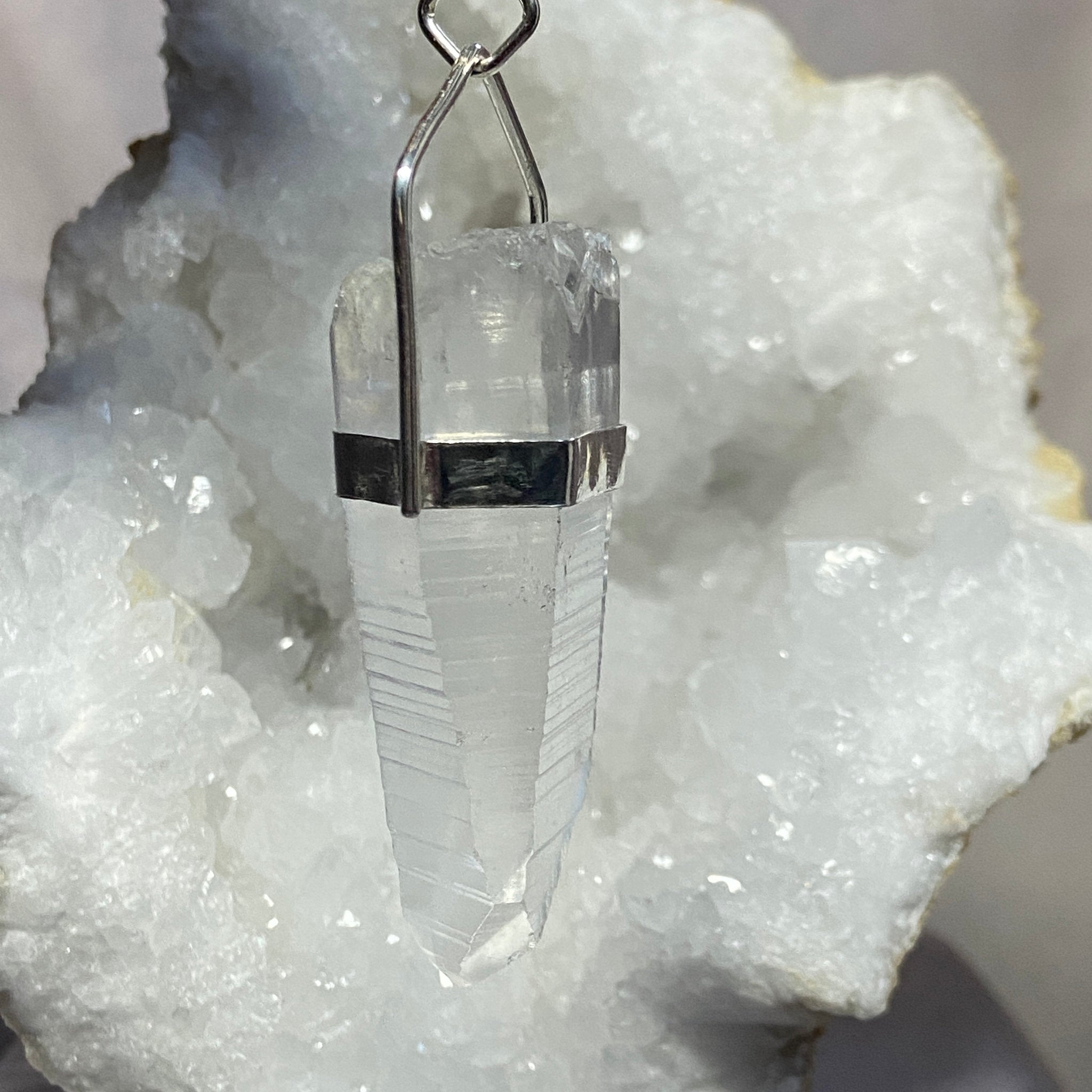 Lemurian Seed Quartz Pendant - Bespoke by Song of the Sea