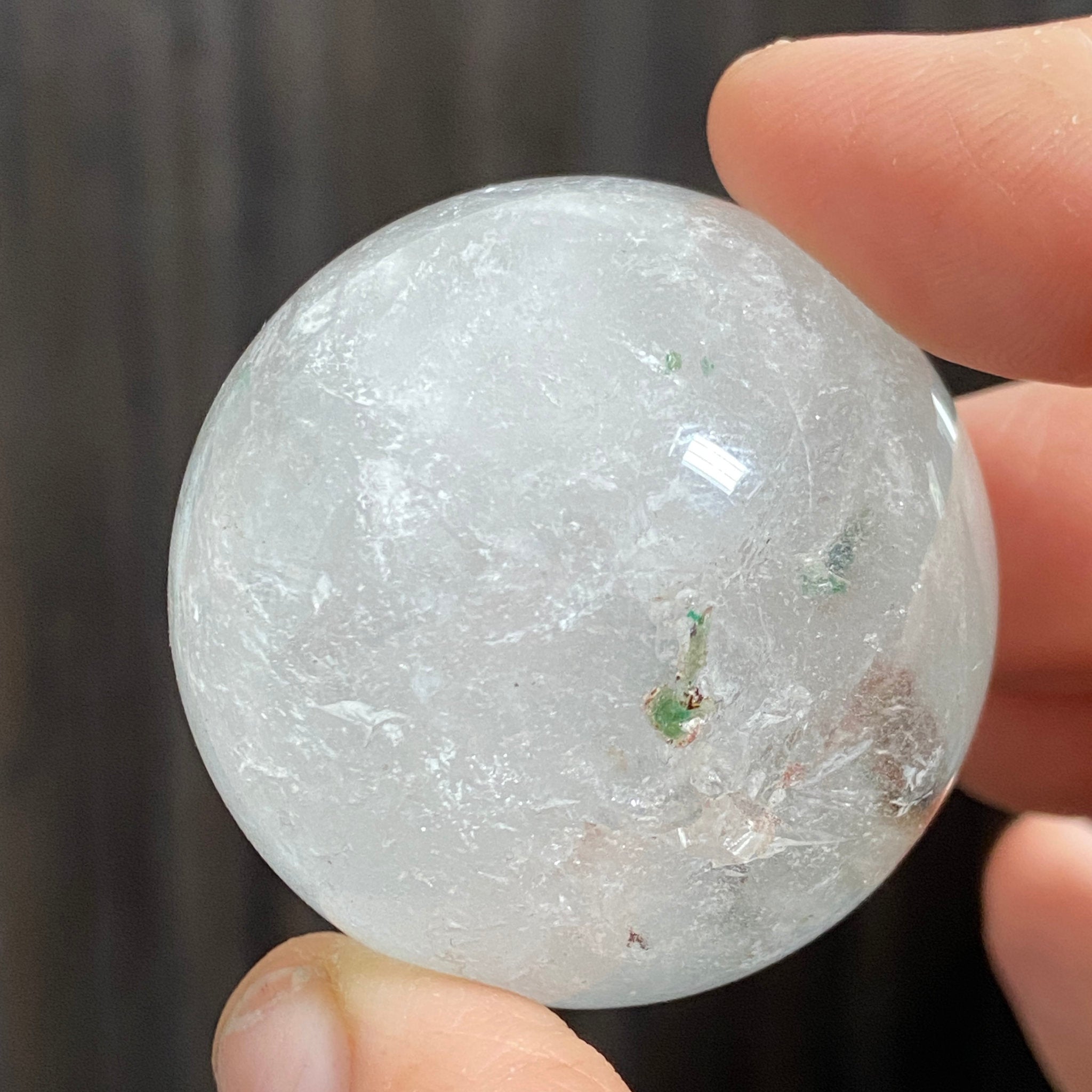 Quartz with Fuchsite Sphere