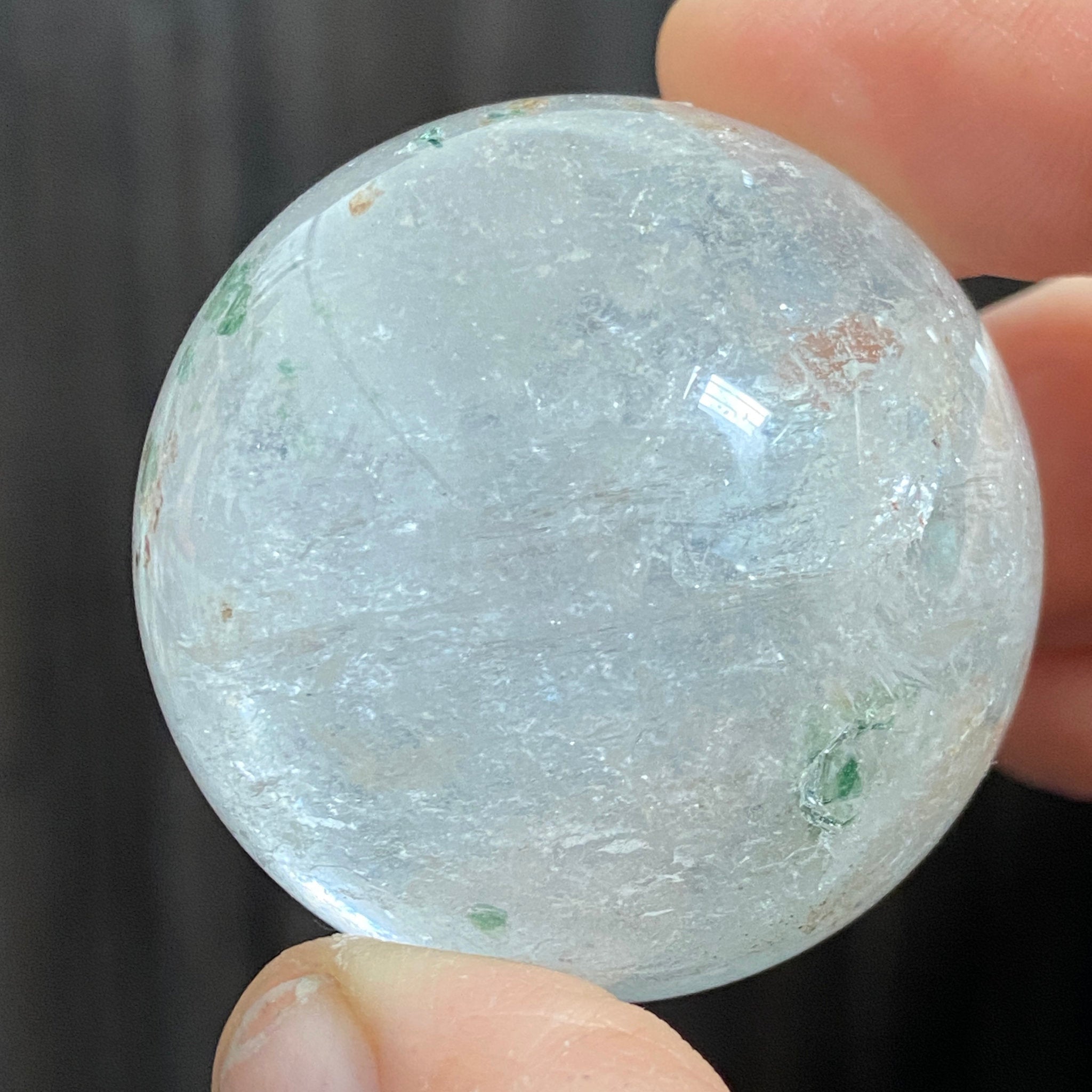 Quartz with Fuchsite Sphere