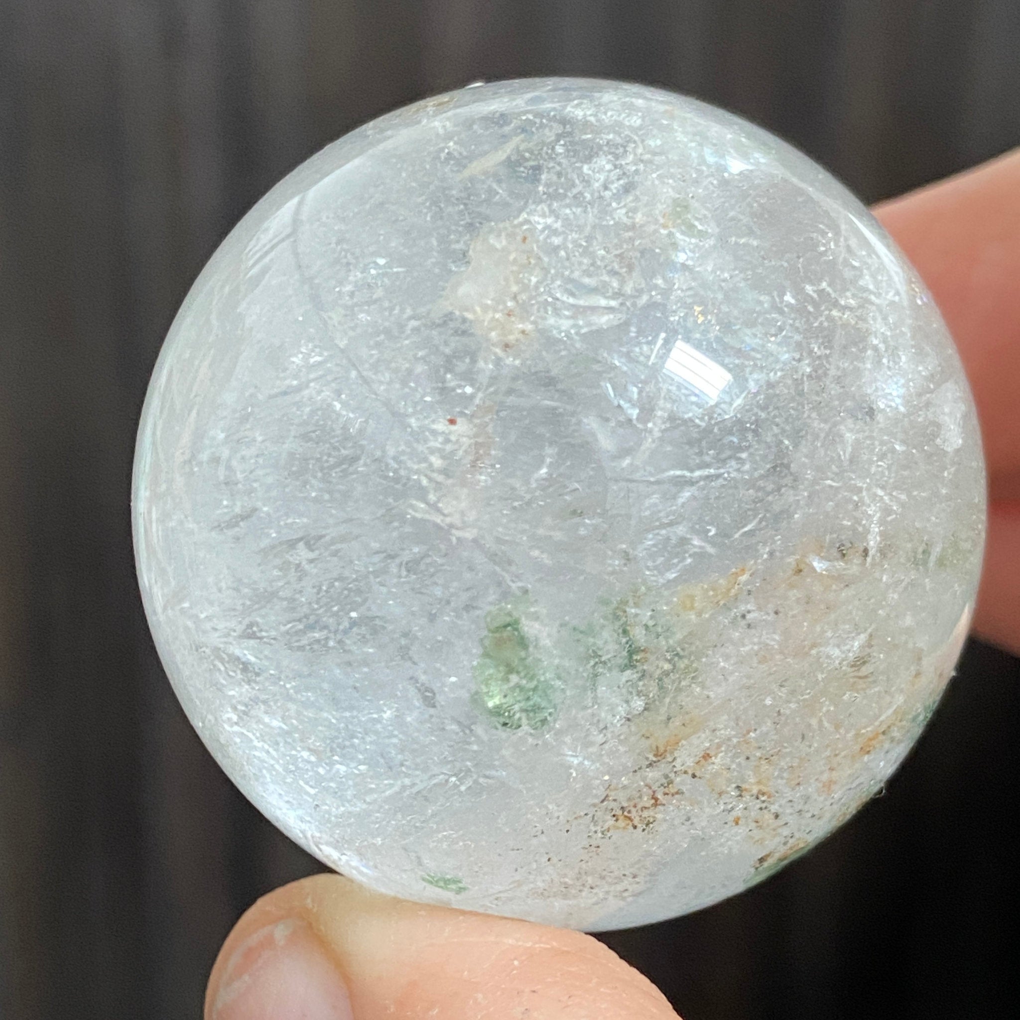 Quartz with Fuchsite Sphere
