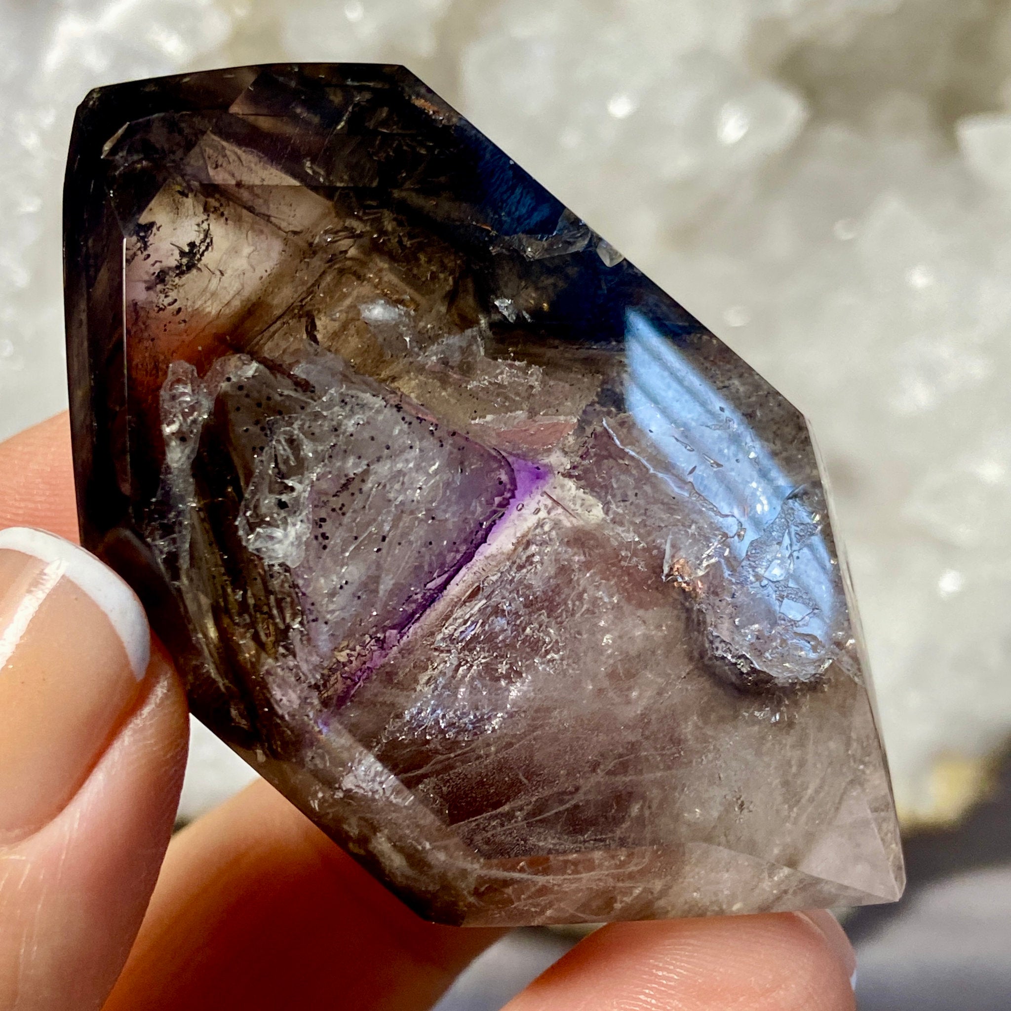 Smoky Amethyst DT Enhydro – Brandberg Mountain Area
