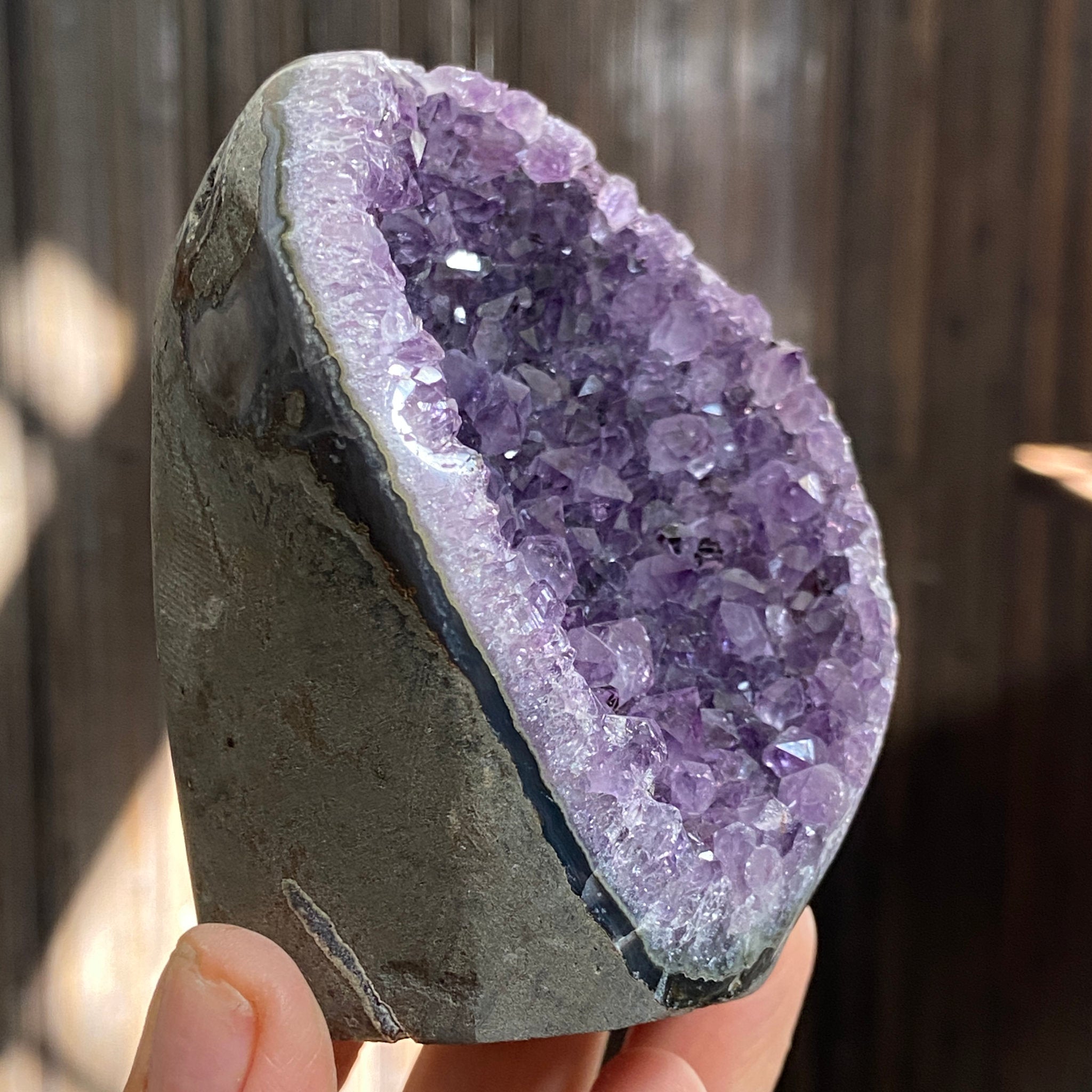Uruguayan Amethyst Cut Base