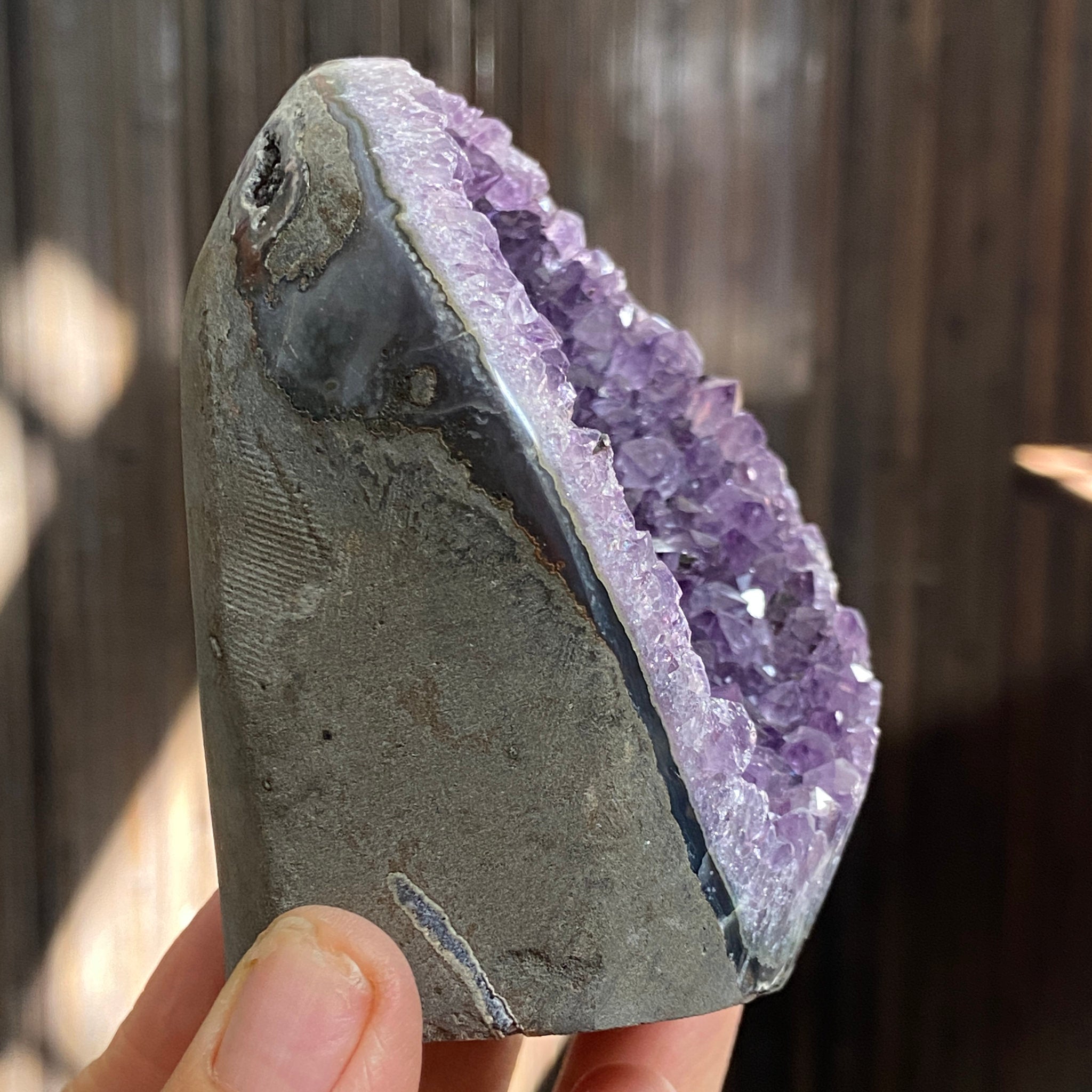 Uruguayan Amethyst Cut Base