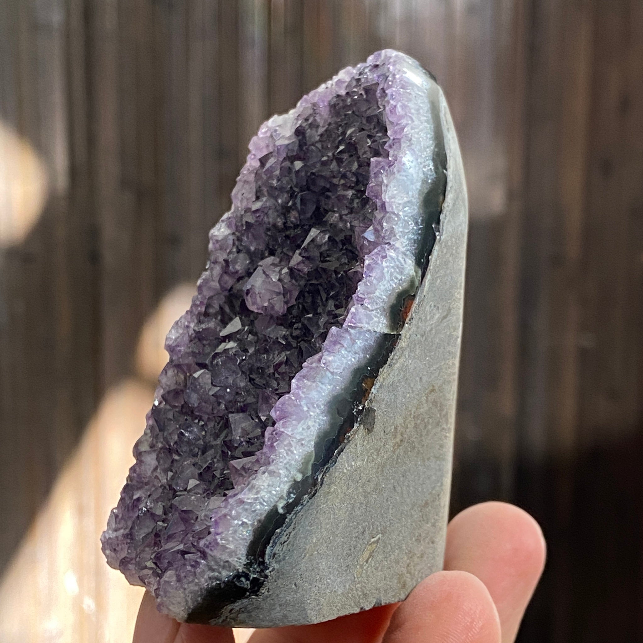 Uruguayan Amethyst Cut Base