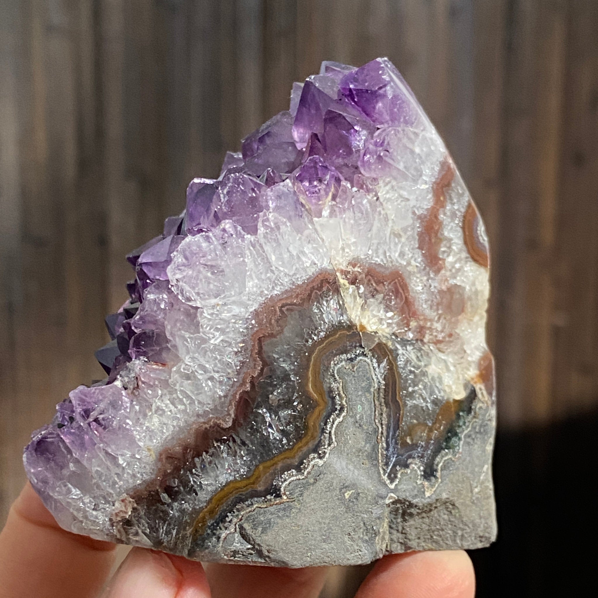 Uruguayan Amethyst Cut Base