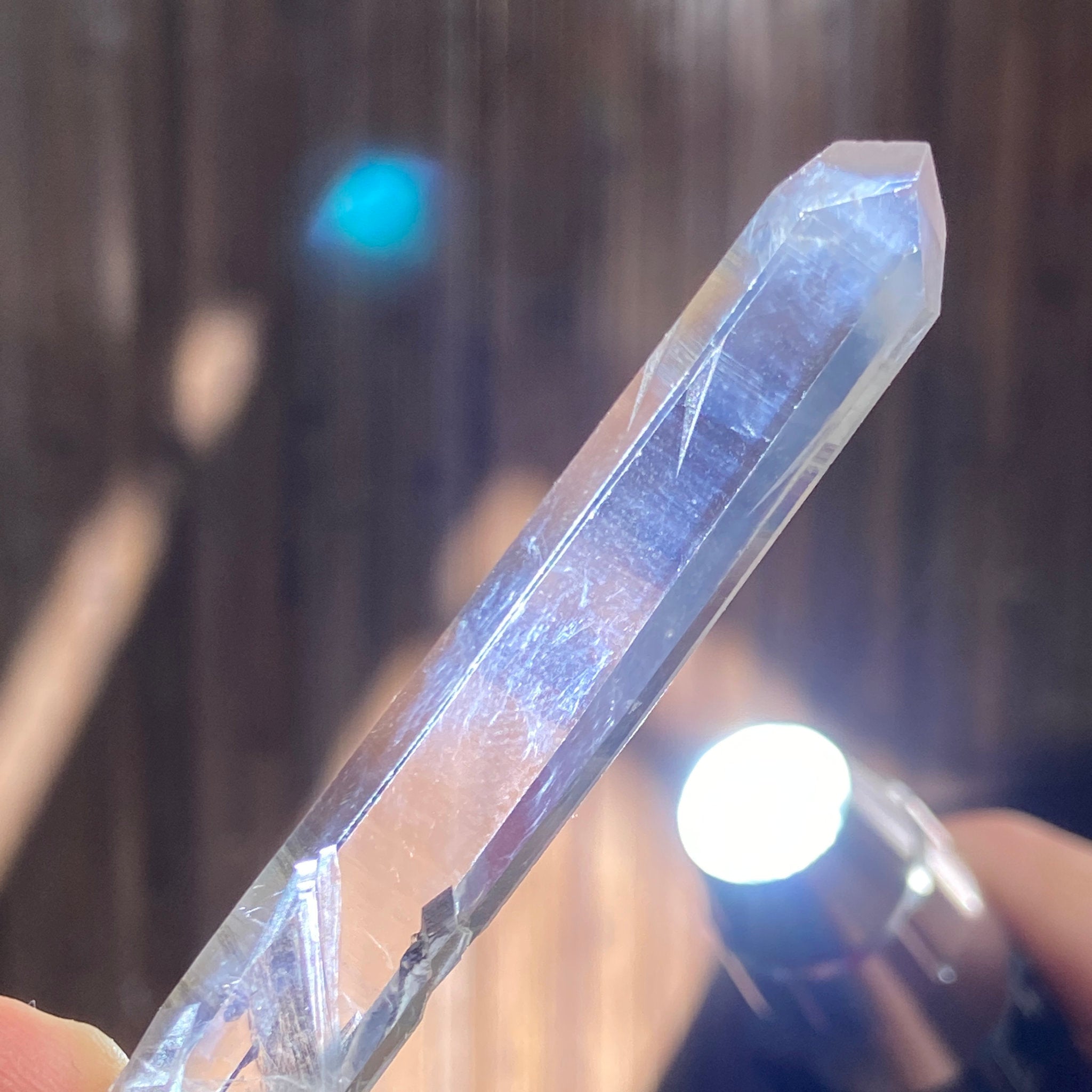 Lemurian Light “Blue Smoke” Quartz with Phantom – Colombia