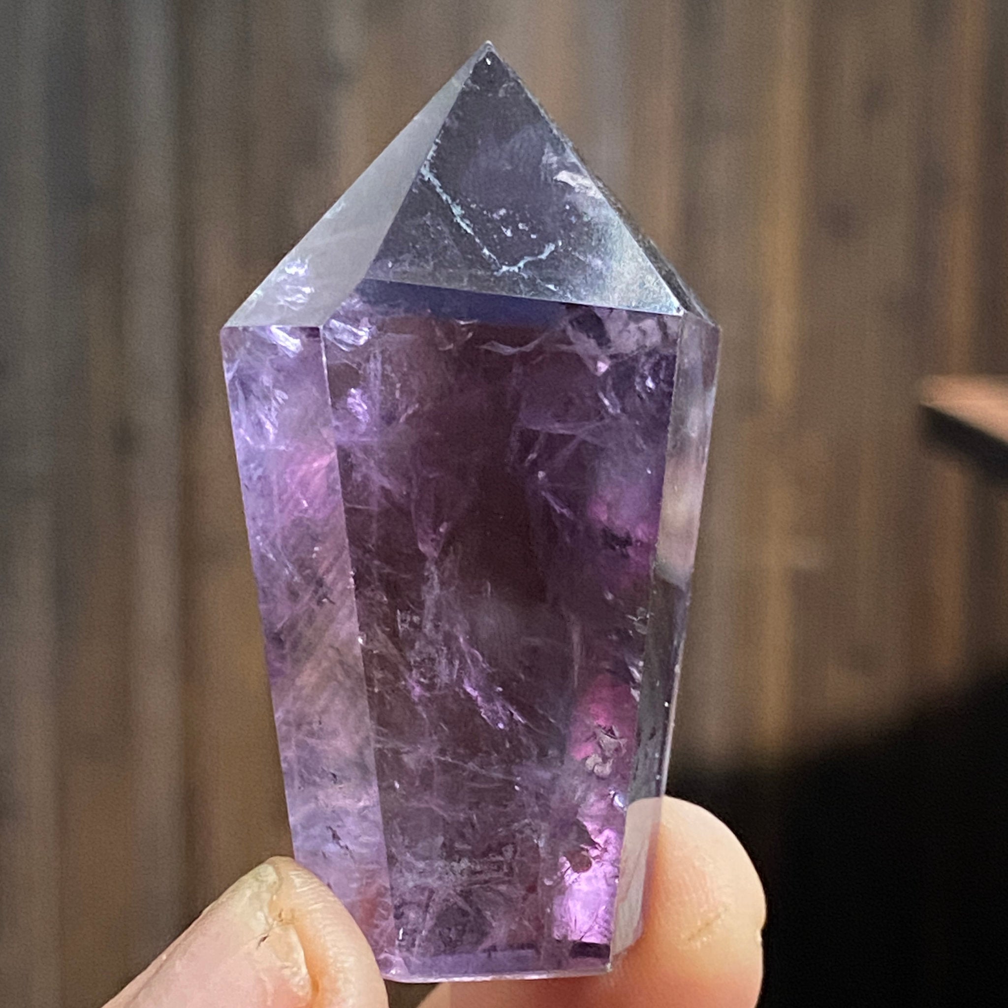 Smoky Amethyst Standing Point - Brazil