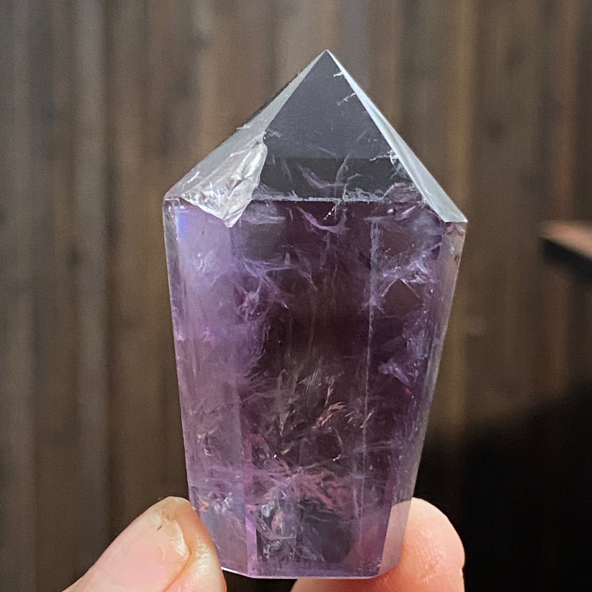 Smoky Amethyst Standing Point - Brazil