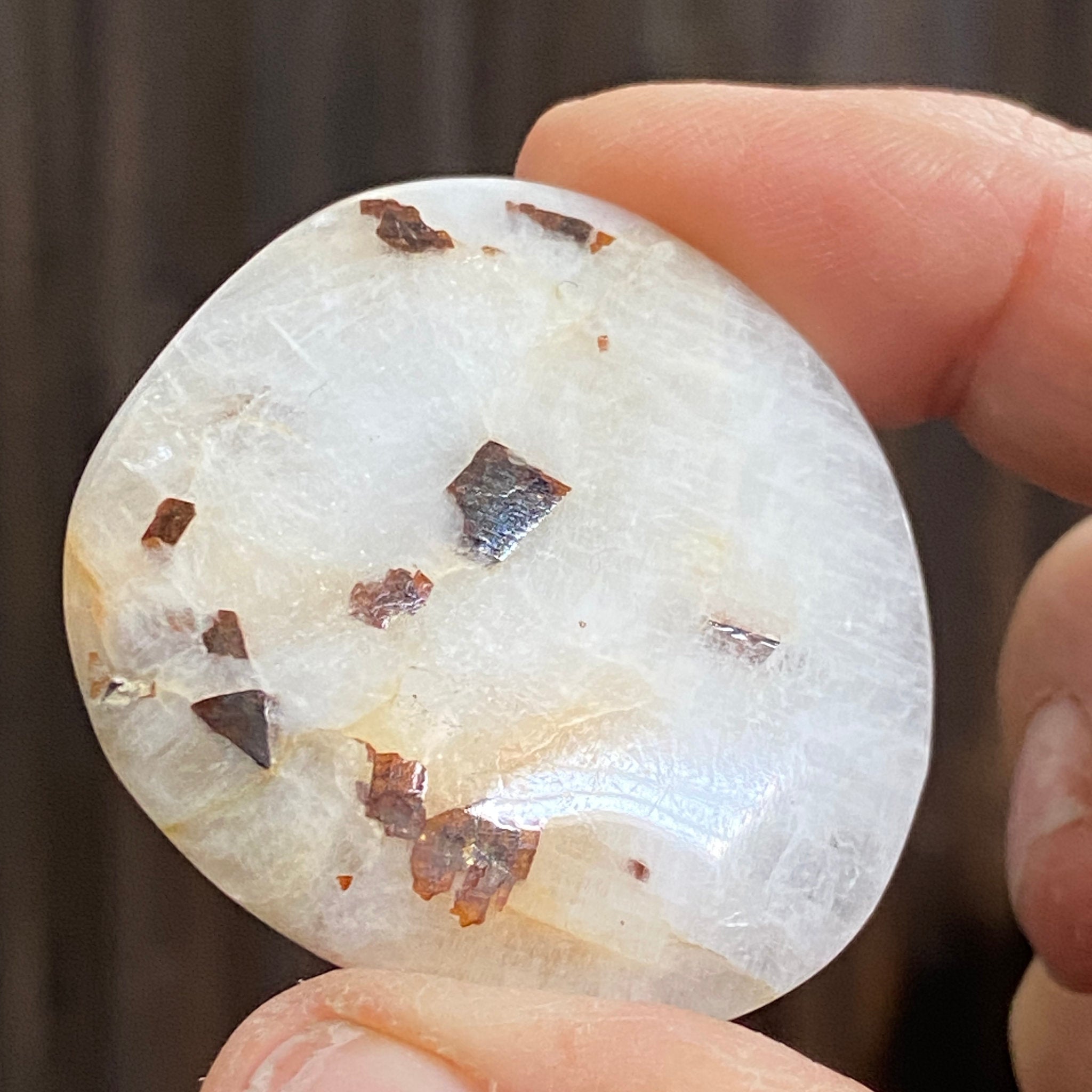 Cryolite Palmstone with Siderite Inclusions - Greenland