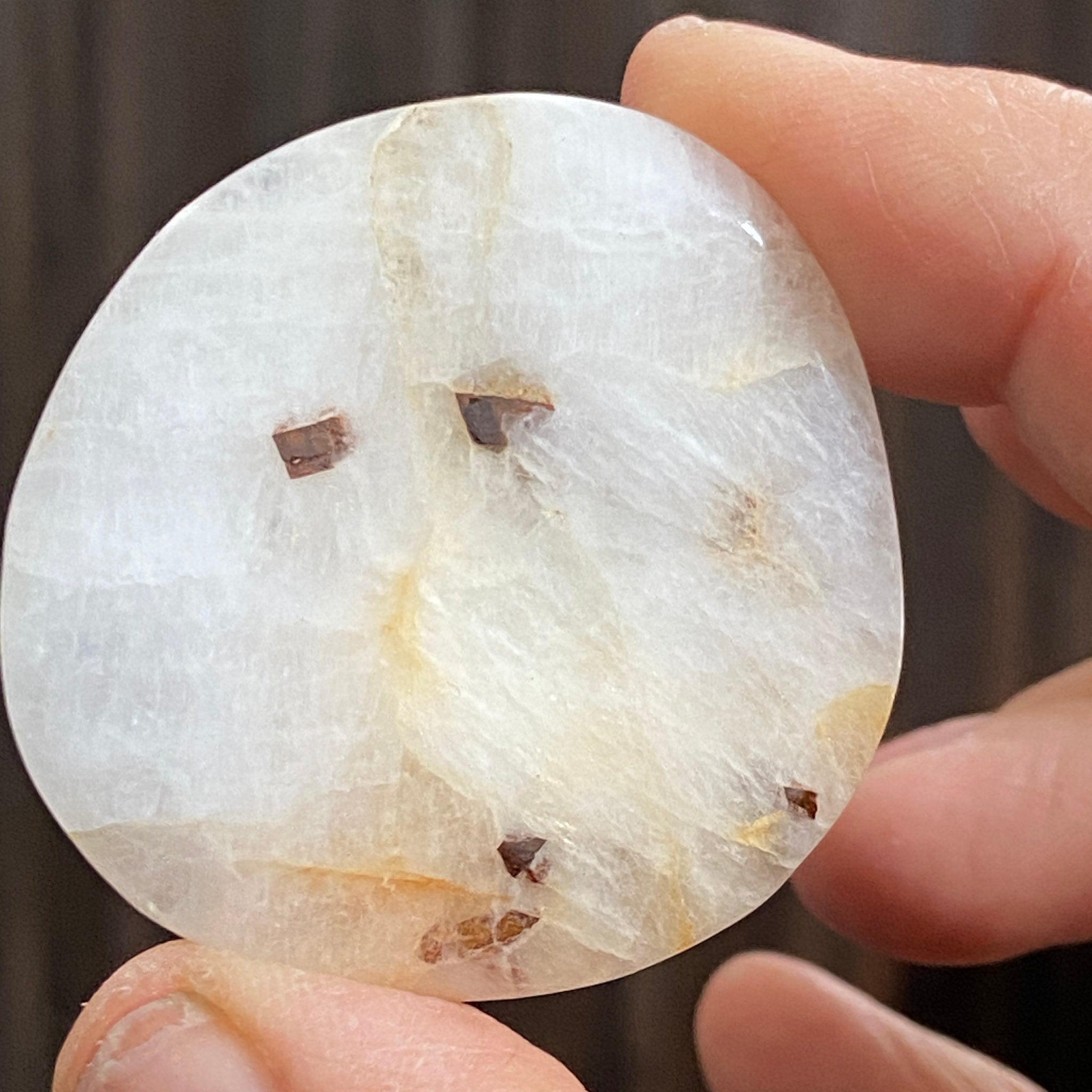 Cryolite Palmstone with Siderite Inclusions - Greenland