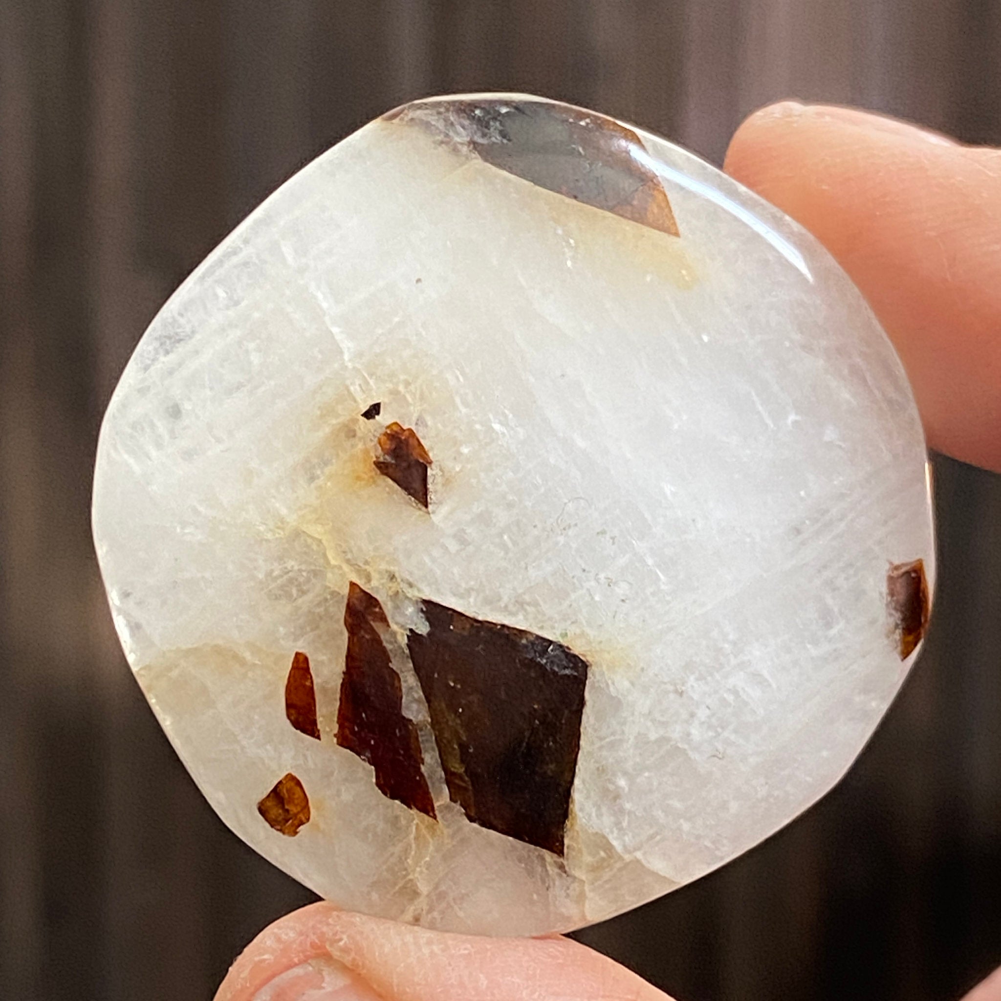 Cryolite Palmstone with Siderite Inclusions - Greenland